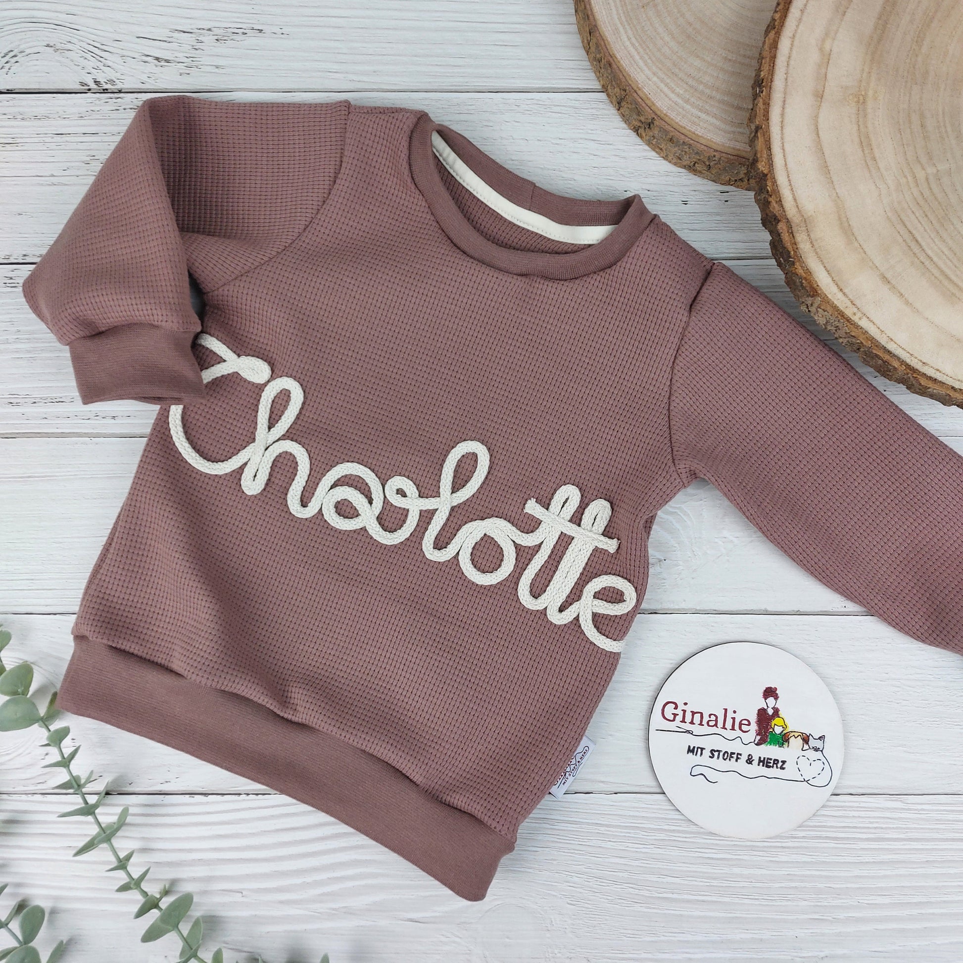 Pullover Waffeljersey • personalisiert mit Kordelname