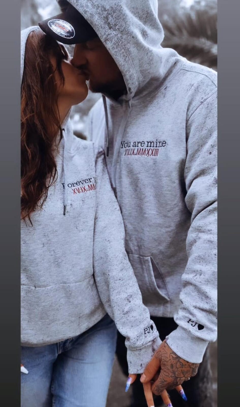 Partner Hoodie • personalisiert mit Namen & Datum • 10 € Rabatt bei 2 Stück