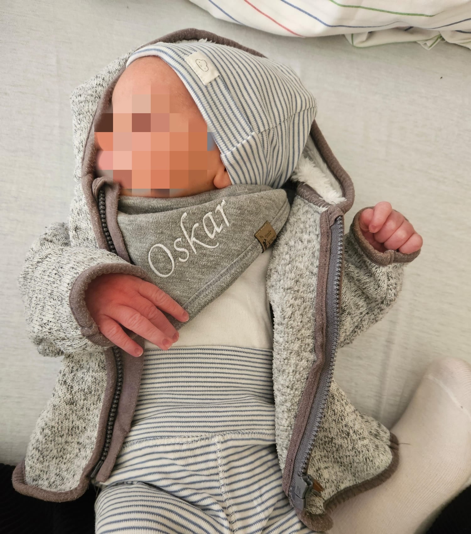 Halstuch Baby mit Namen • Bio-Baumwolle