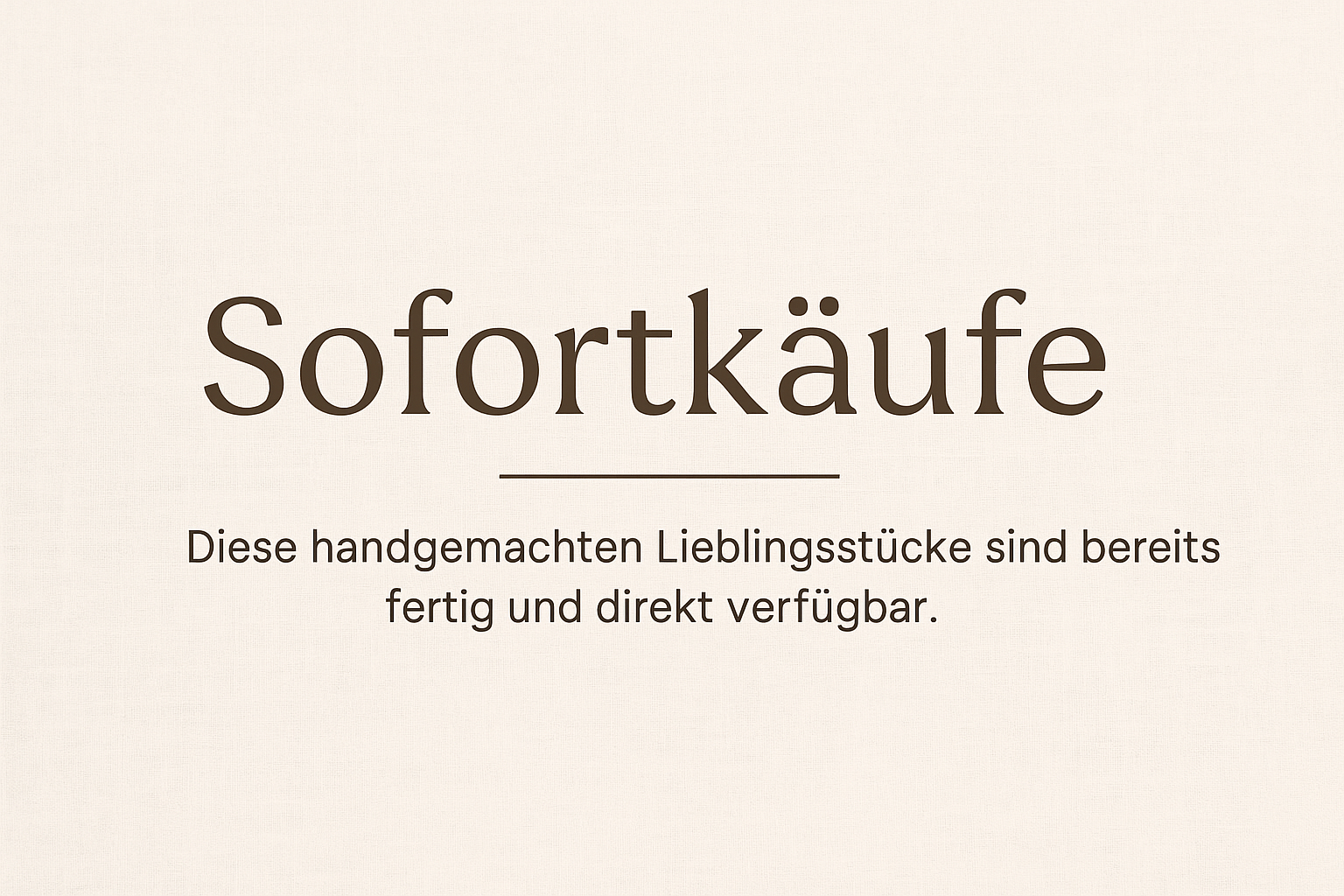 Sofortkäufe – direkt verfügbar