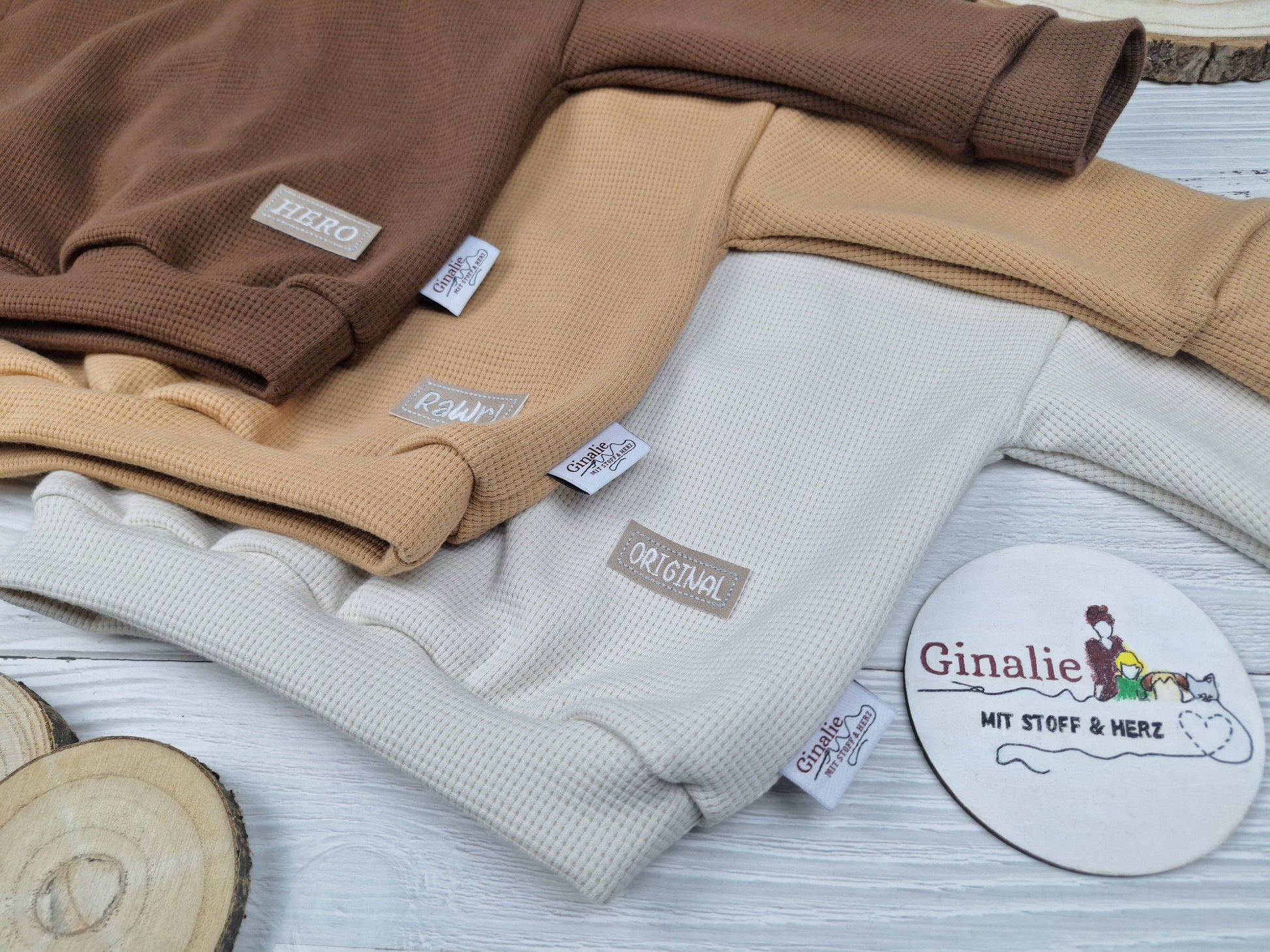 Oversize Pullover • Waffeljersey