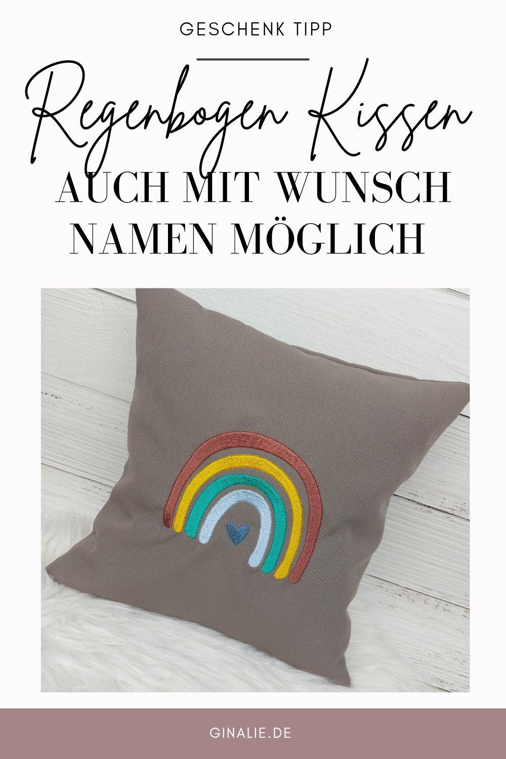 Namenskissen Baby & Kind • Mit Geburtsdaten