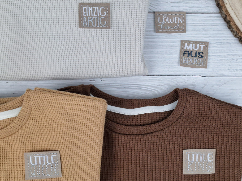 Oversize Pullover aus Waffeljersey