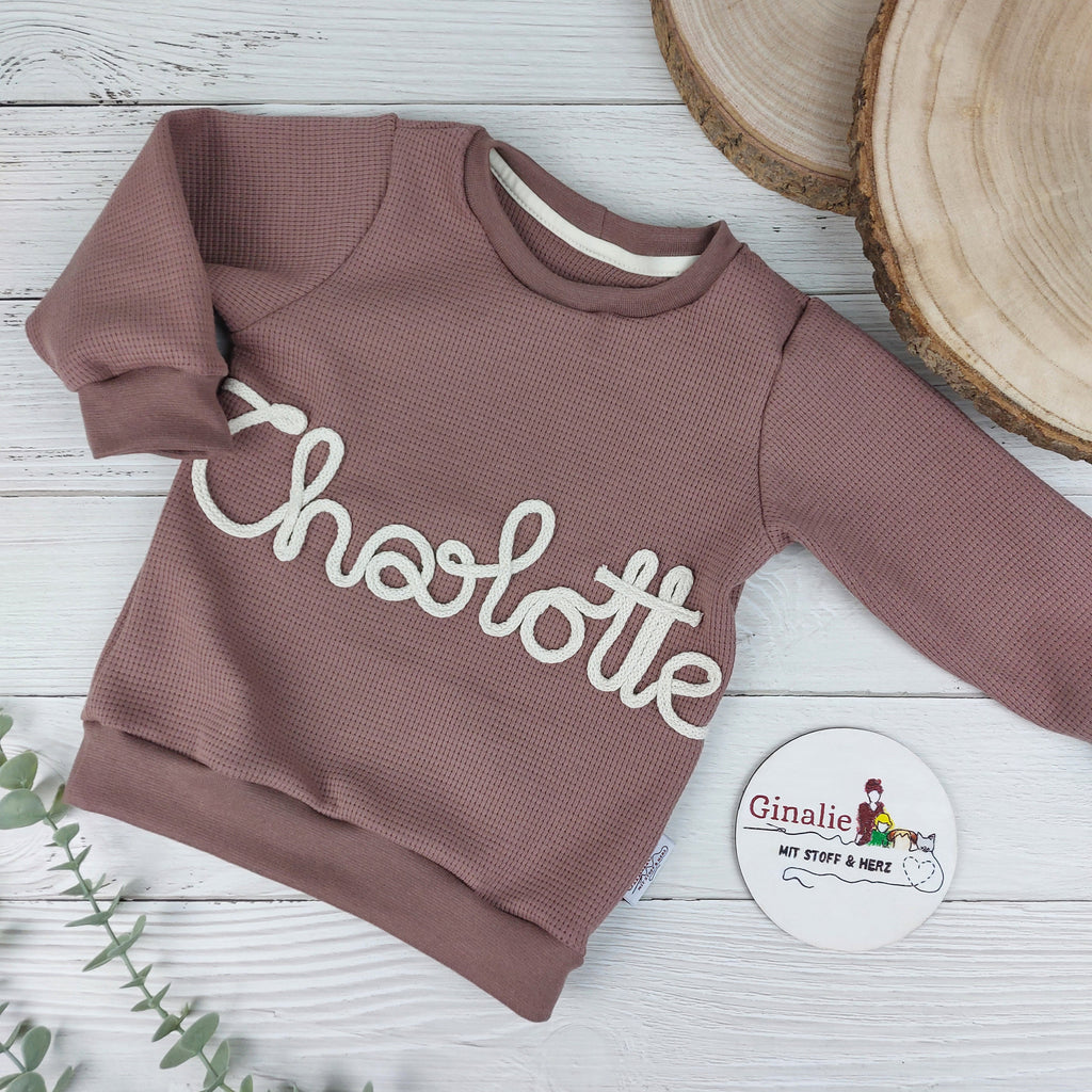 Pullover Waffeljersey • personalisiert mit Kordelname