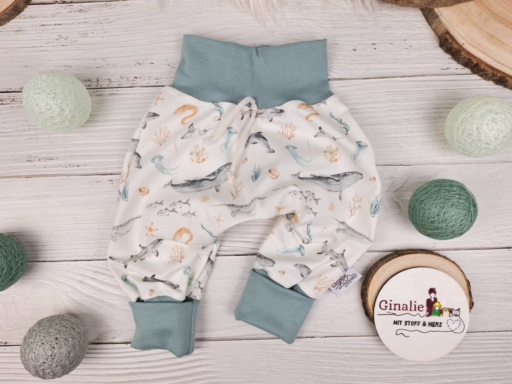 Babyset Meerestiere • Pullover & Hose handmade
