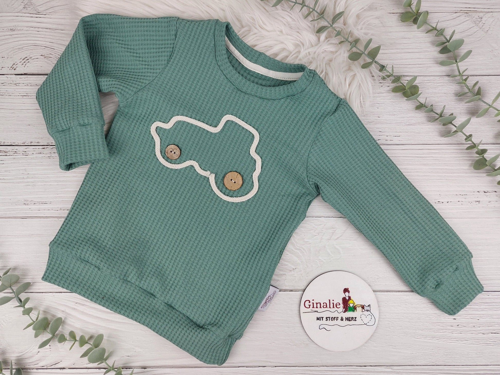 Pullover Traktor • Waffeljersey Baby & Kind