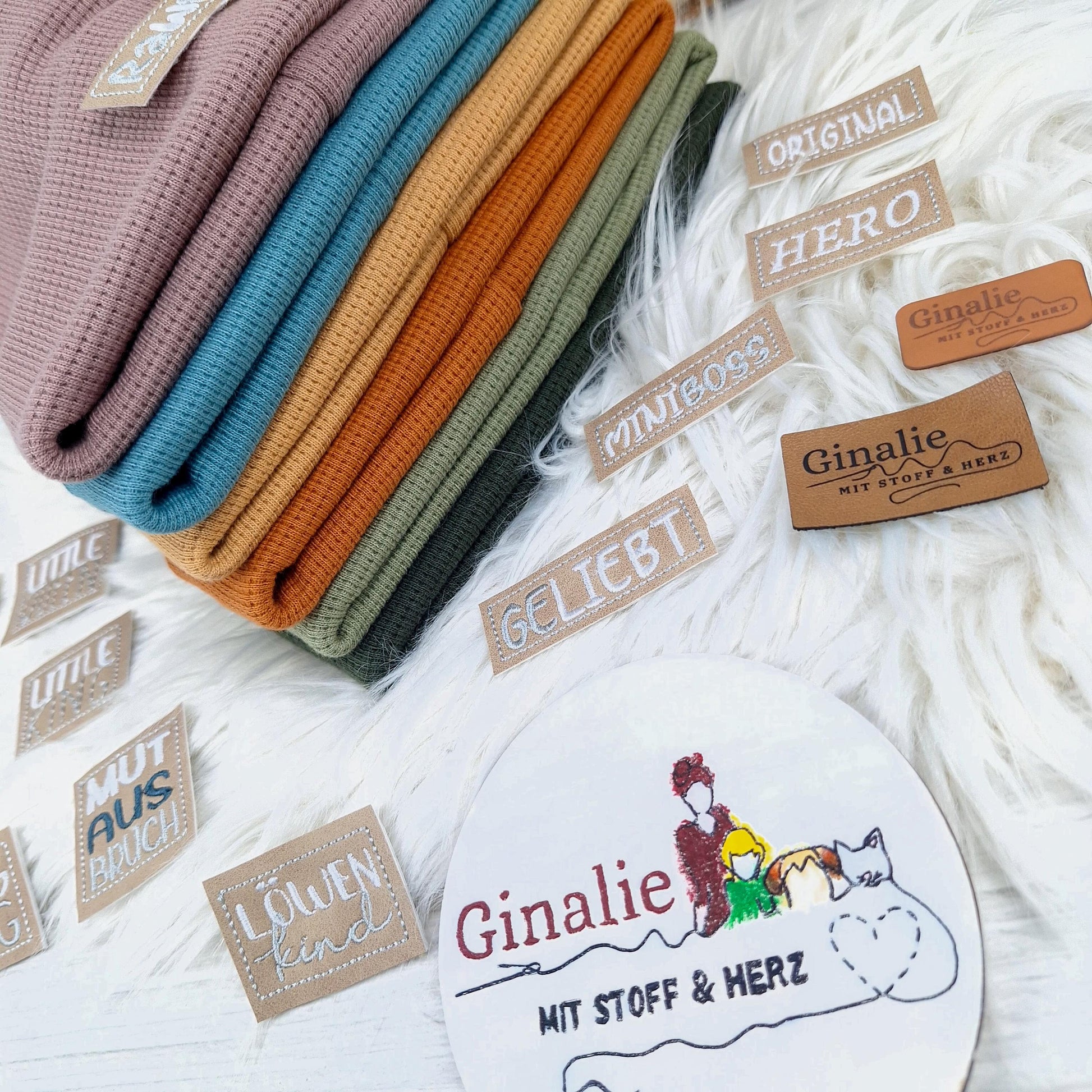 Beanie & Loop Set • Waffeljersey für Kinder & Erwachsene