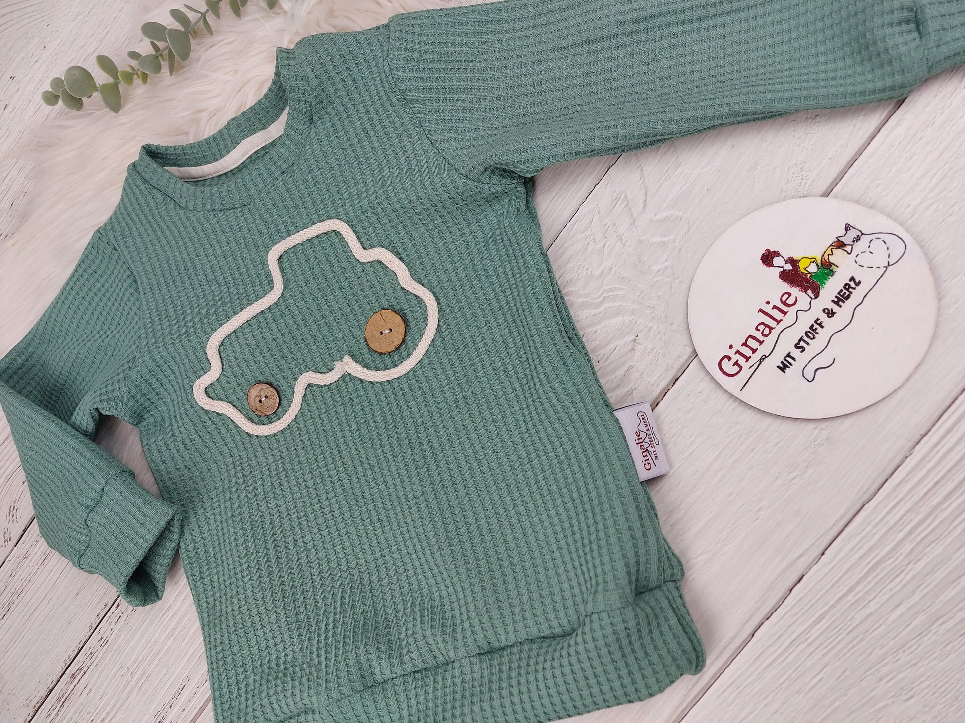 Pullover Traktor • Waffeljersey Baby & Kind
