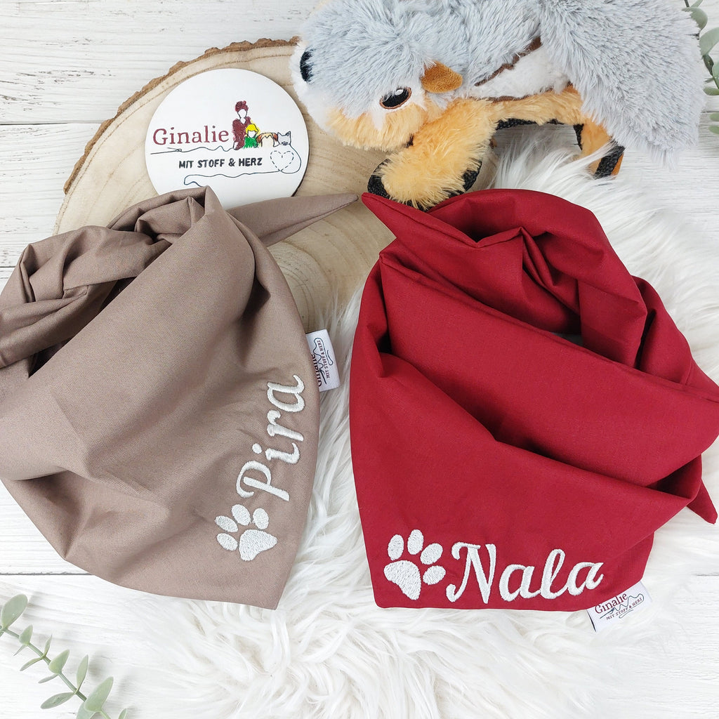 Personalisiertes Hundehalstuch • Wendbar