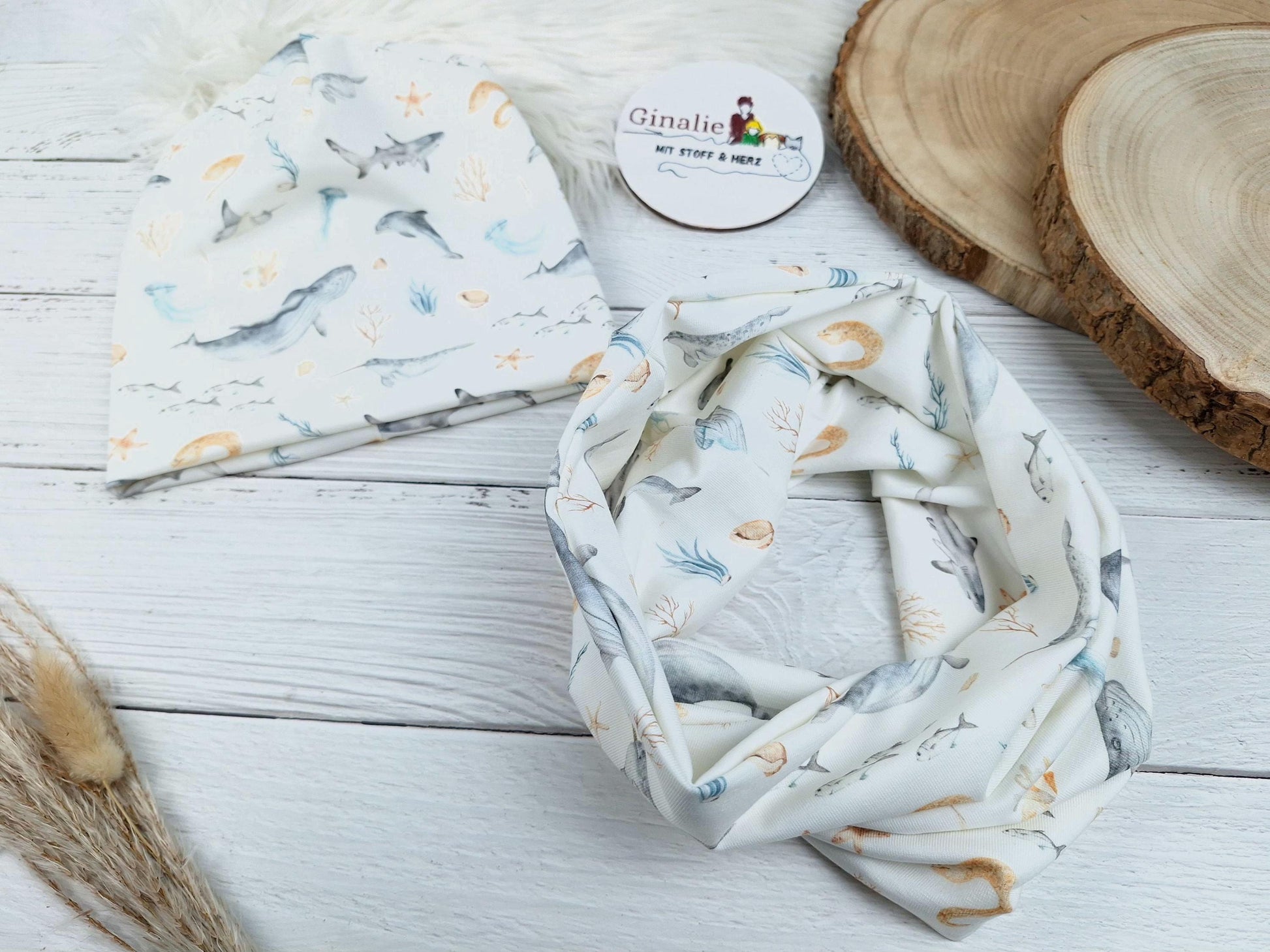 Mütze & Loop Set • Meerestiere