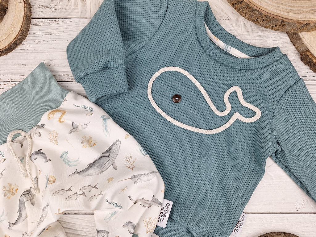 Babyset Meerestiere • Pullover & Hose handmade