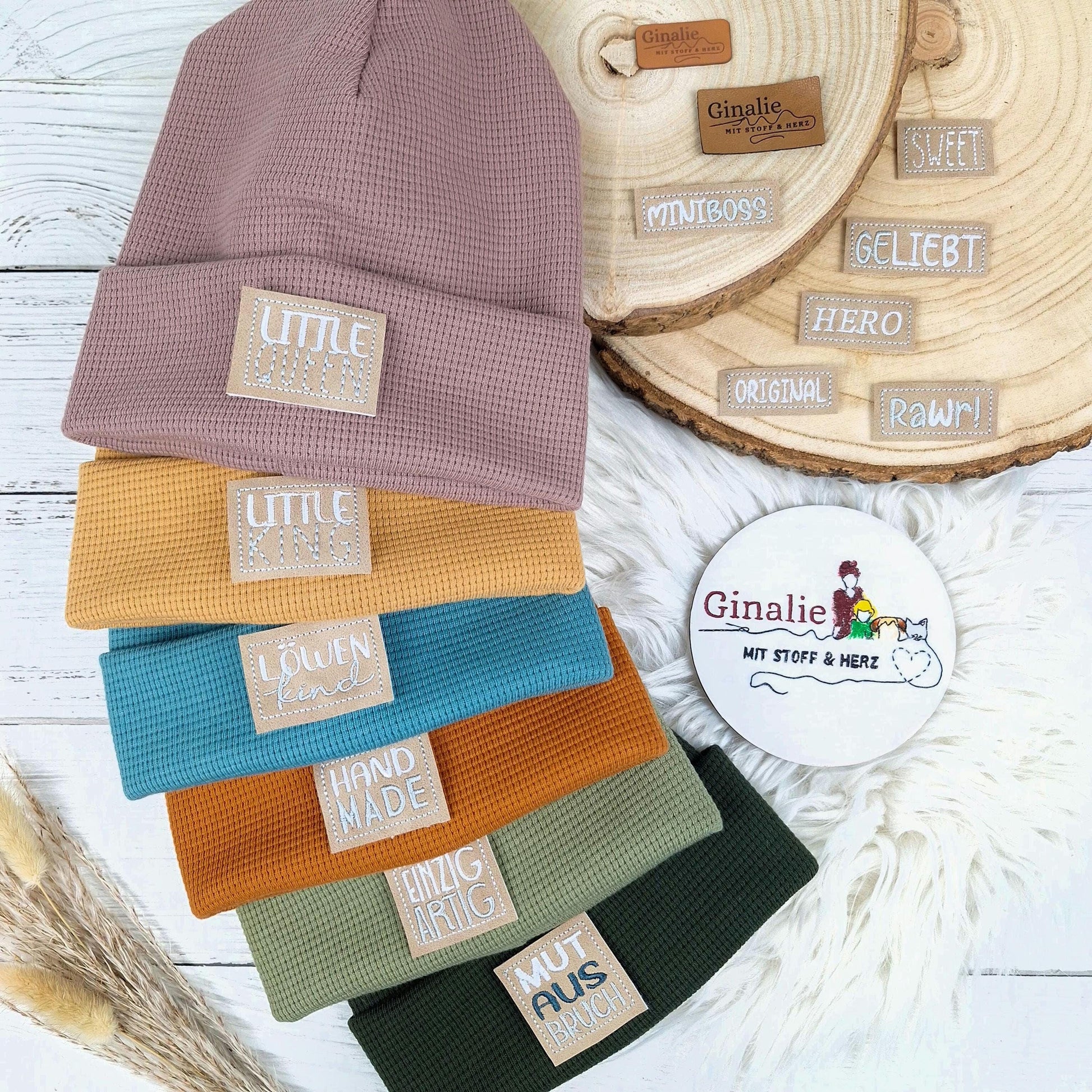 Beanie & Loop Set • Waffeljersey für Kinder & Erwachsene