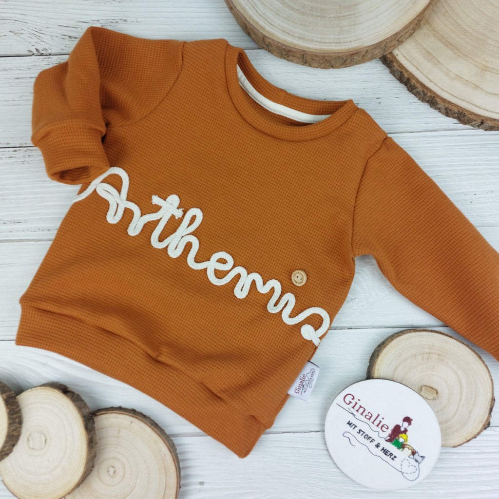 Pullover Waffeljersey • personalisiert mit Kordelname