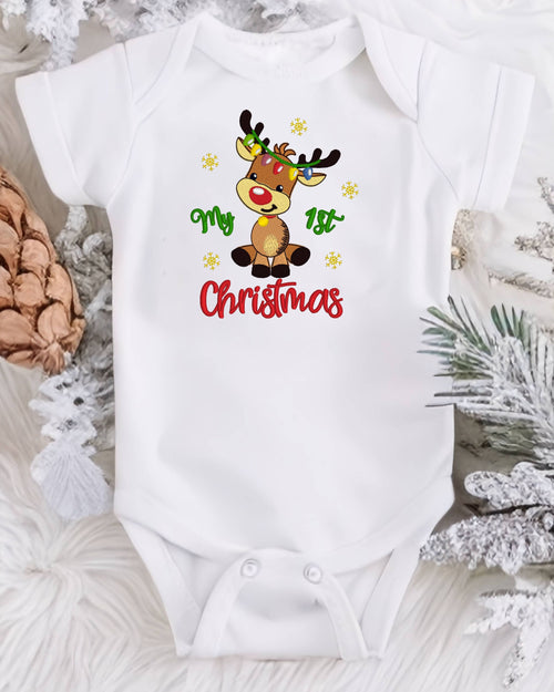 Babybody Weihnachten • Rentier „My 1st Christmas“