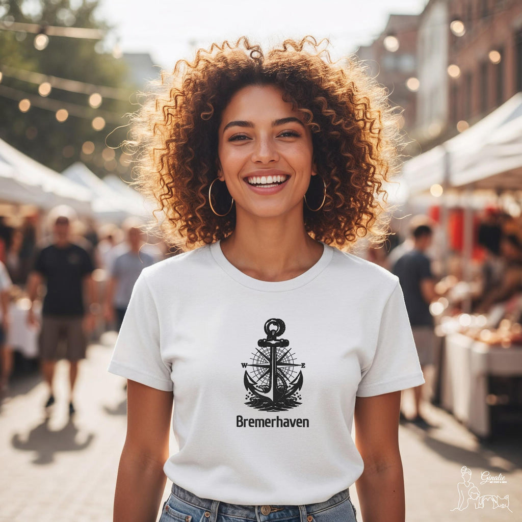 Maritimes Anker Motiv mit Wunschort SV01 • T-Shirt, Hoodie & Sweatshirt