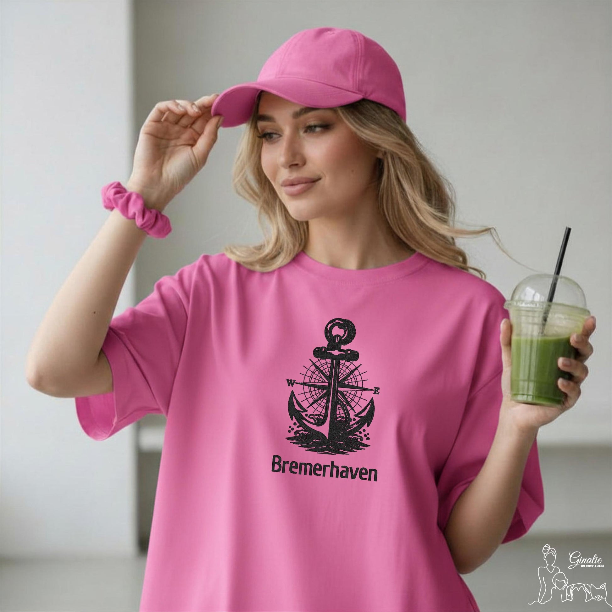 Maritimes Anker Motiv mit Wunschort SV01 • T-Shirt, Hoodie & Sweatshirt