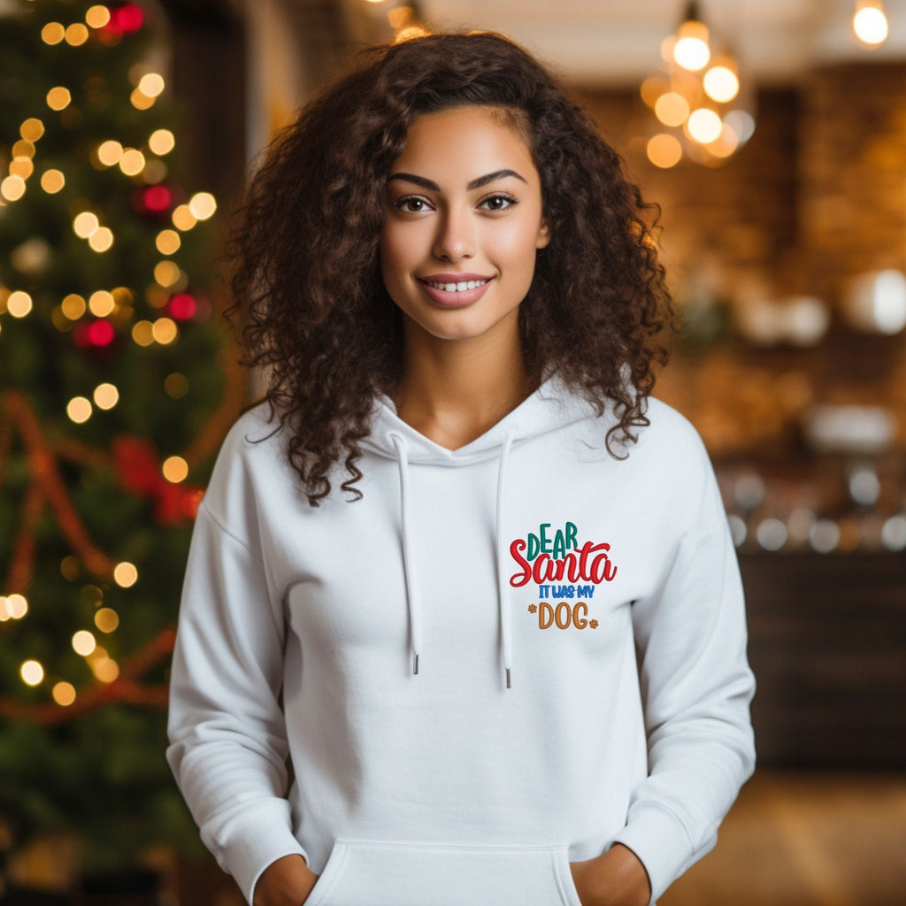 Weihnachts-Hoodie • „Dear Santa, it was my dog.“ (Unisex)
