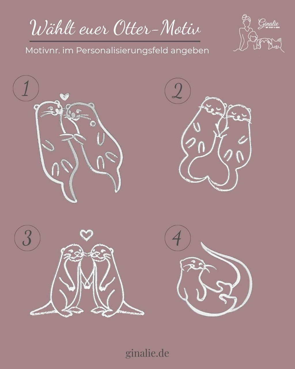 Otter Kinder Hoodie personalisiert