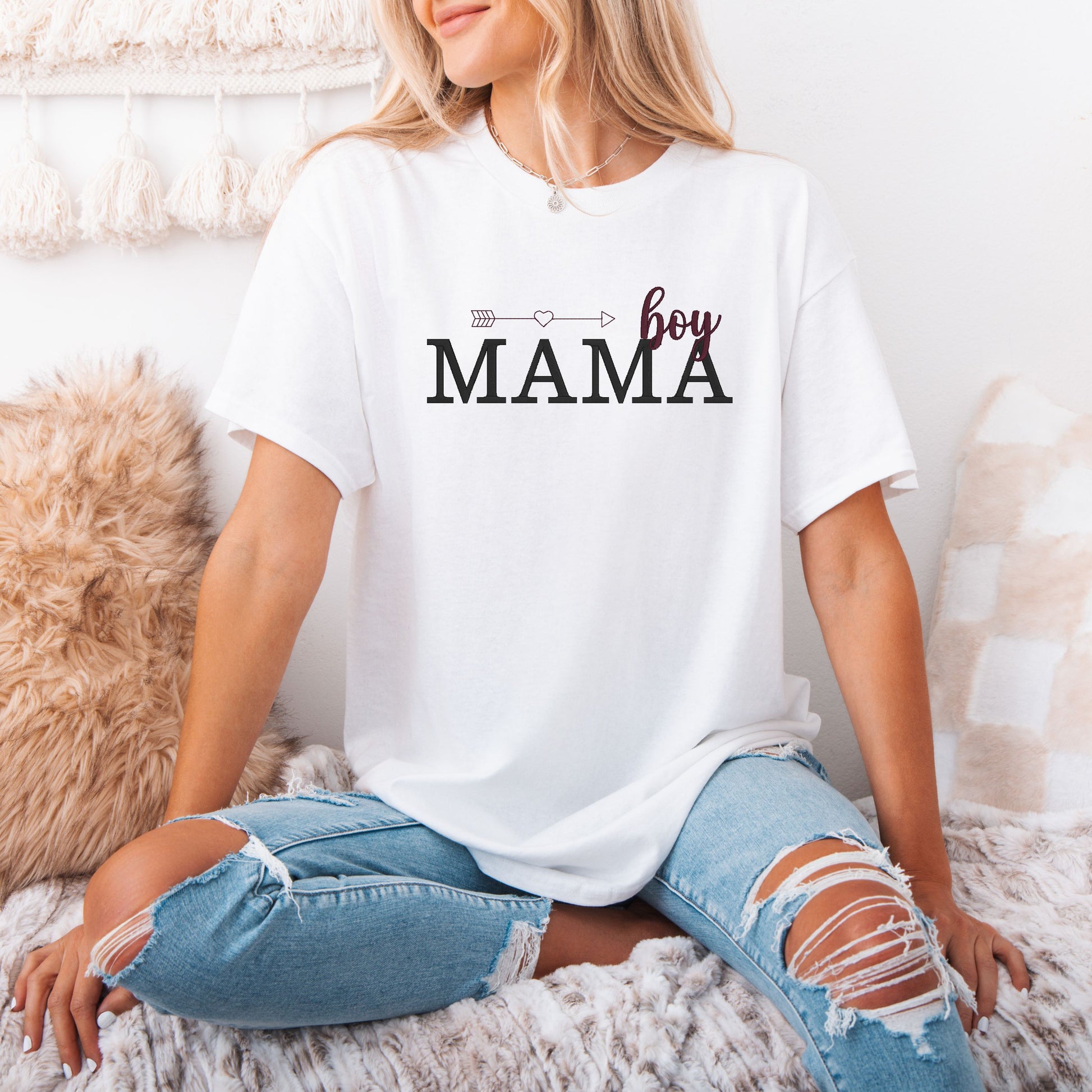 Mama Shirt personalisiert • Boy Mama / Girl Mama • Pfeil Design
