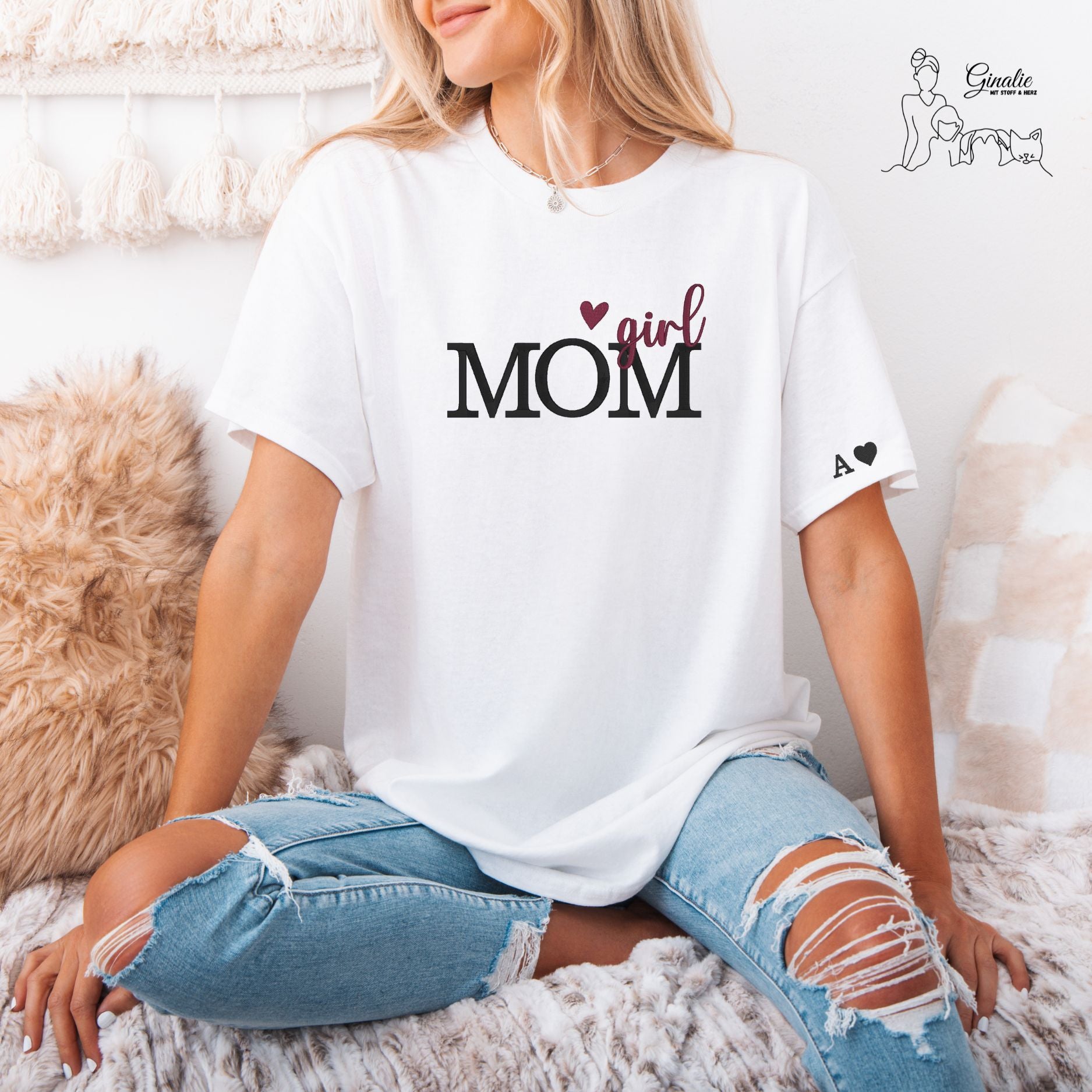 Mom & Dad Shirt • Boy Mom / Girl Mom / Boy Dad / Girl Dad • bestickt