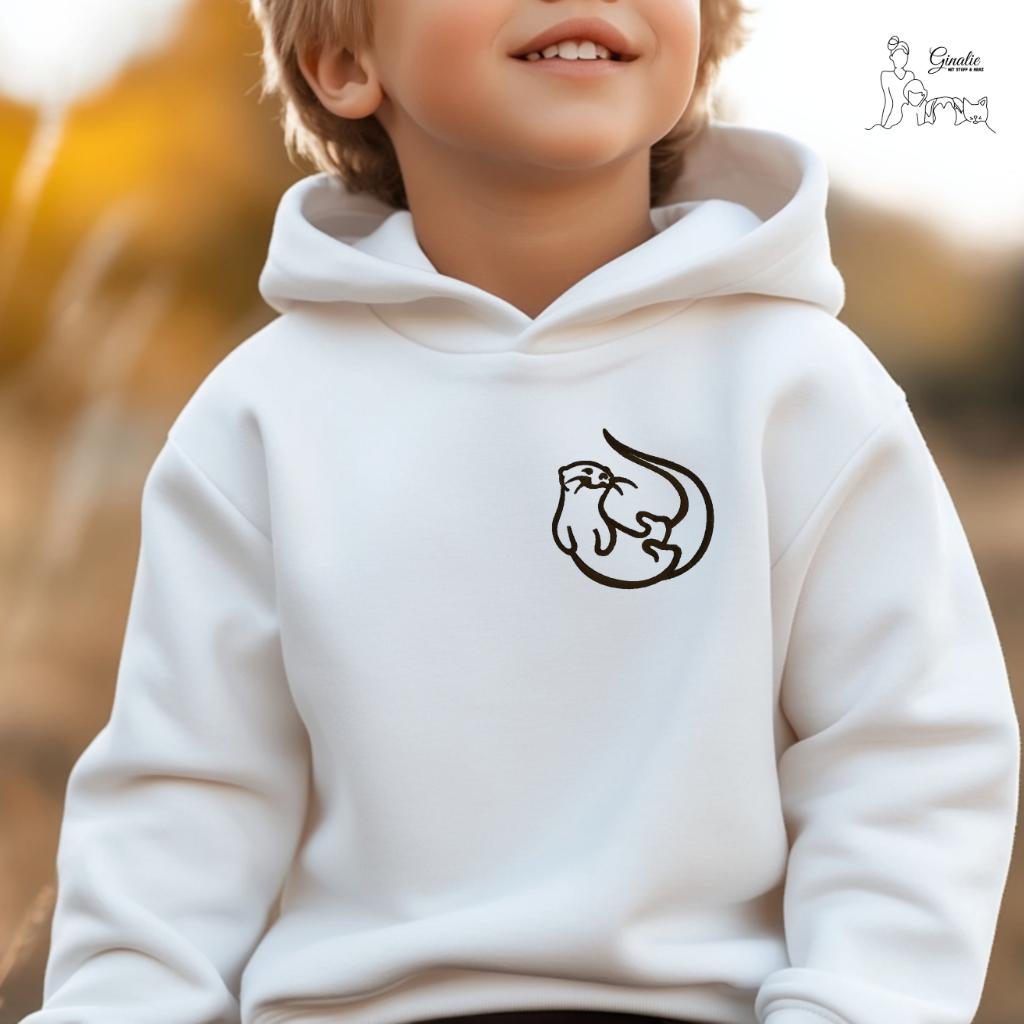 Otter Kinder Hoodie personalisiert