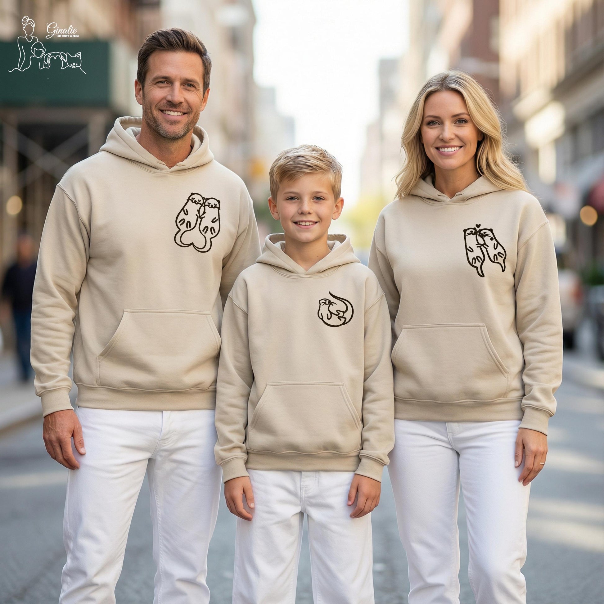 Otter Kinder Hoodie personalisiert