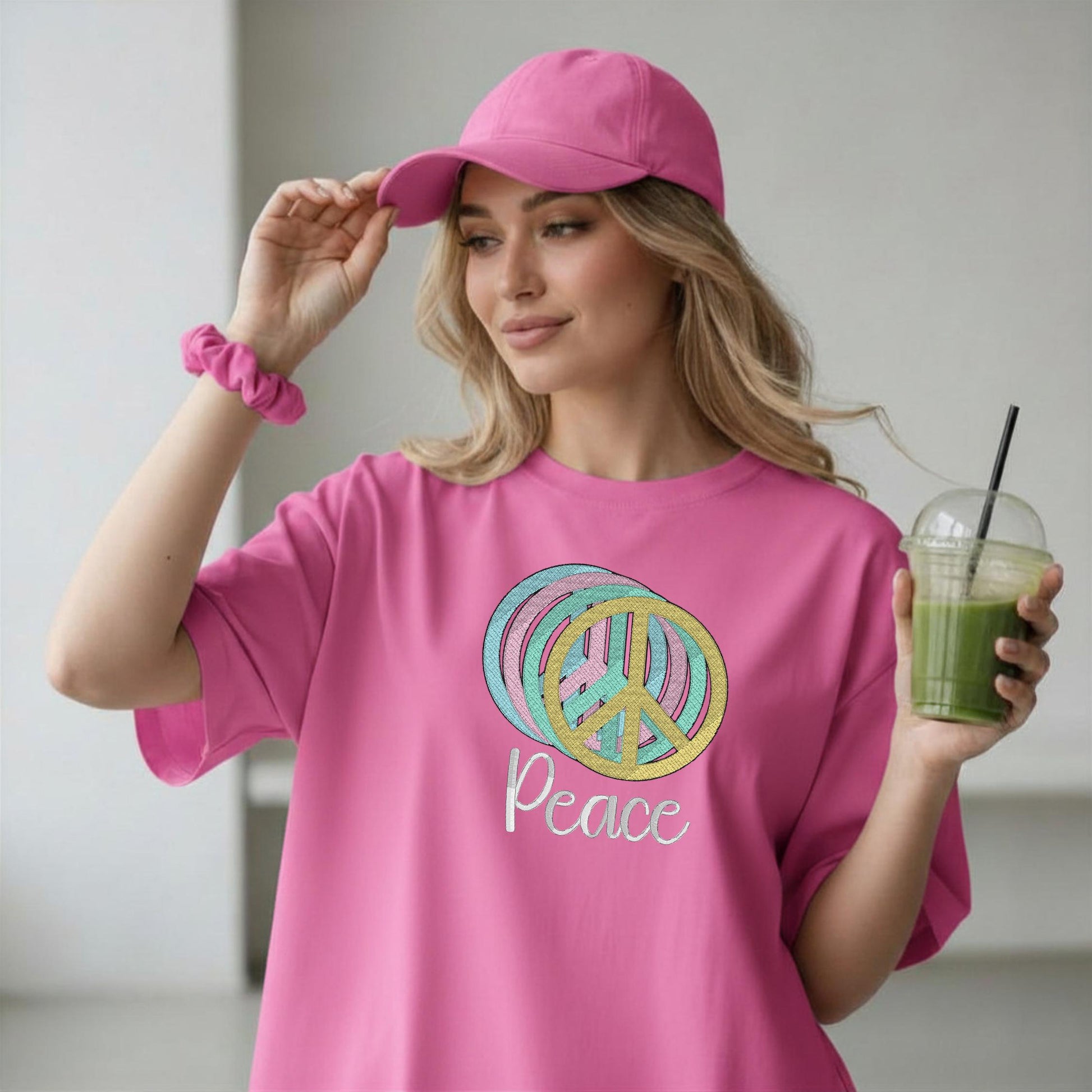 Peace Hoodie, Sweatshirt & Shirt SP04 • Friedenssymbol Stickerei