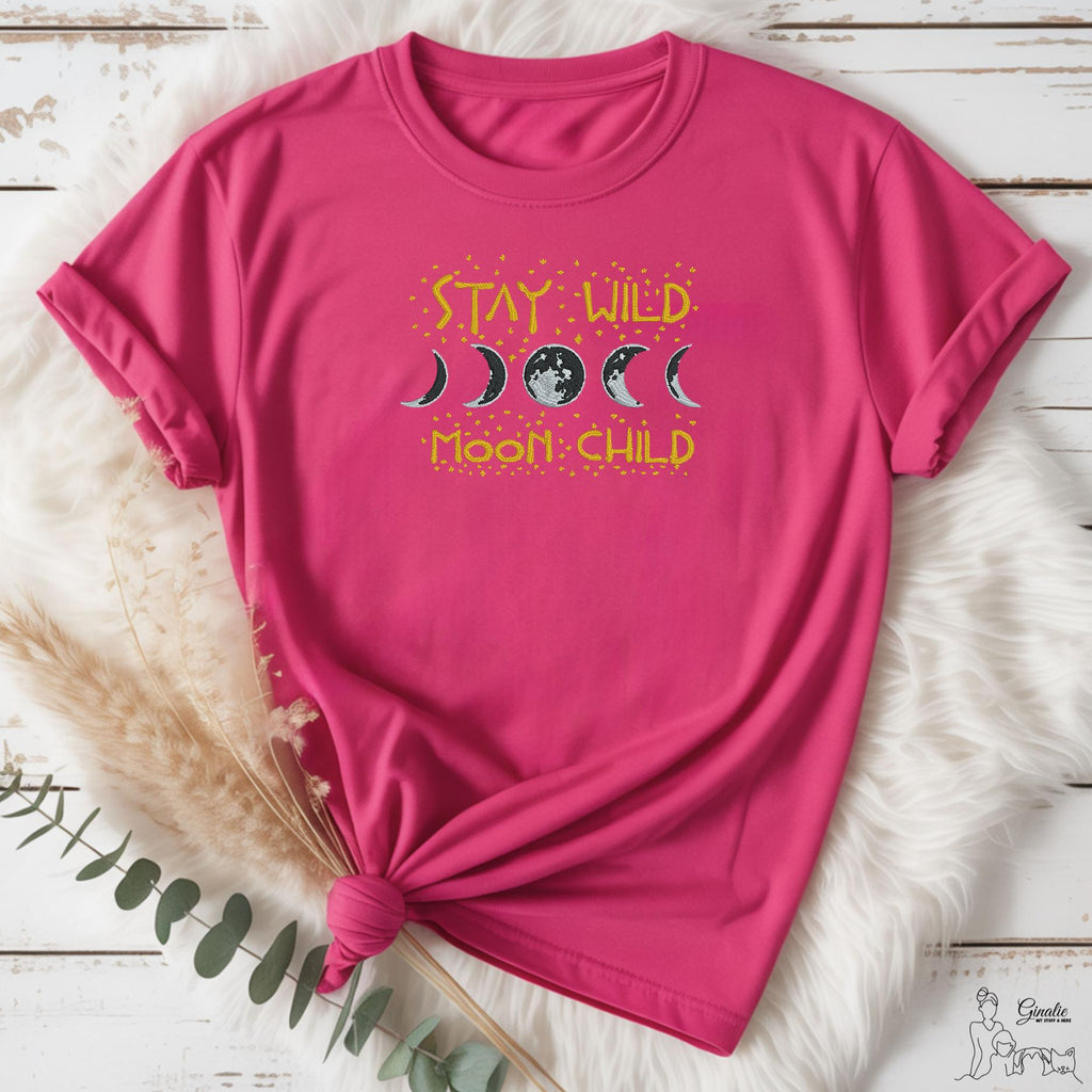 Stay Wild Moon Child SP02 • Spirituelles Shirt • Mondphasen T-Shirt, Hoodie oder Sweatshirt