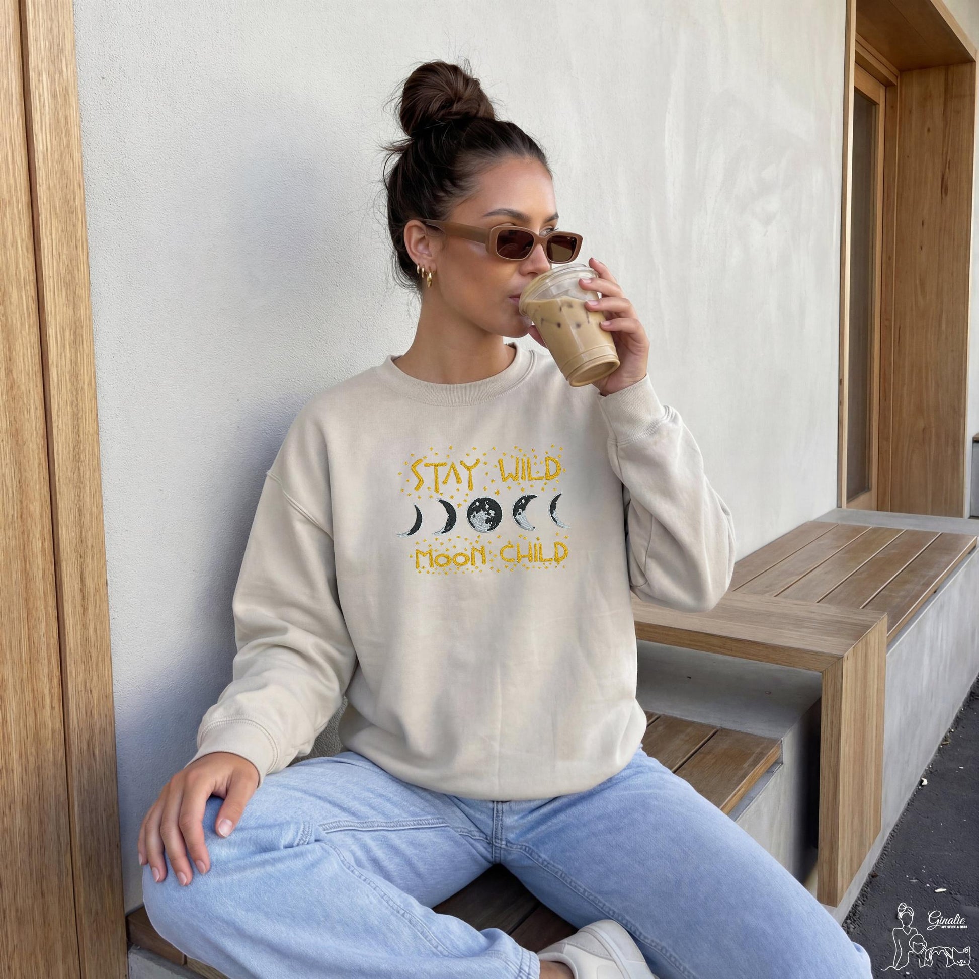 Stay Wild Moon Child SP02 • Spirituelles Shirt • Mondphasen T-Shirt, Hoodie oder Sweatshirt