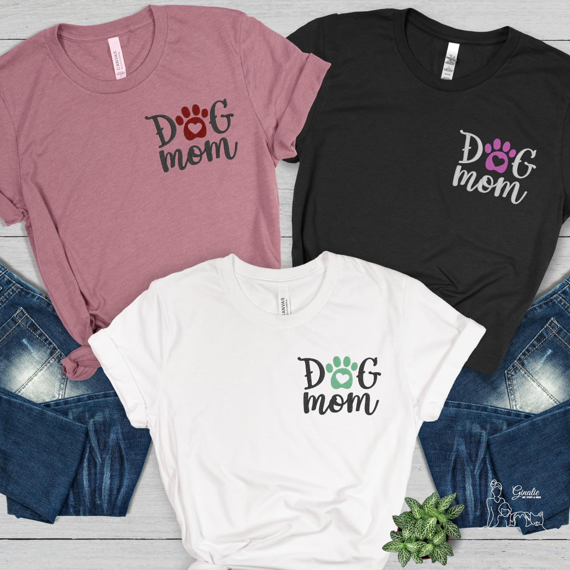Dog Mom Shirt - Sweatshirt - Hoodie DG04 • besticktes Hunde Mama Oberteil