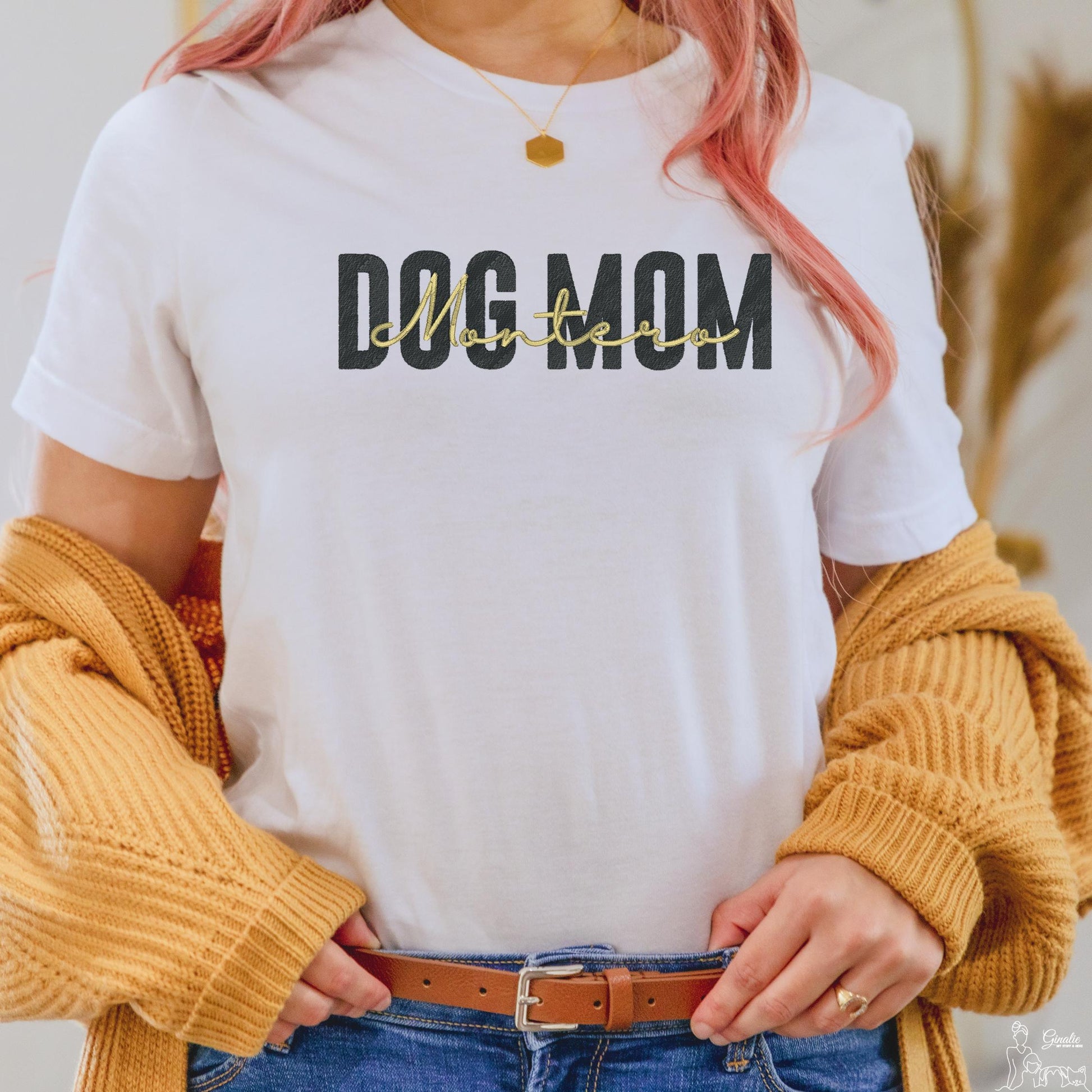 Dog Mom & Dad Oberteil DG01 • personalisiert mit Hundename • T-Shirt - Sweatshirt - Hoodie
