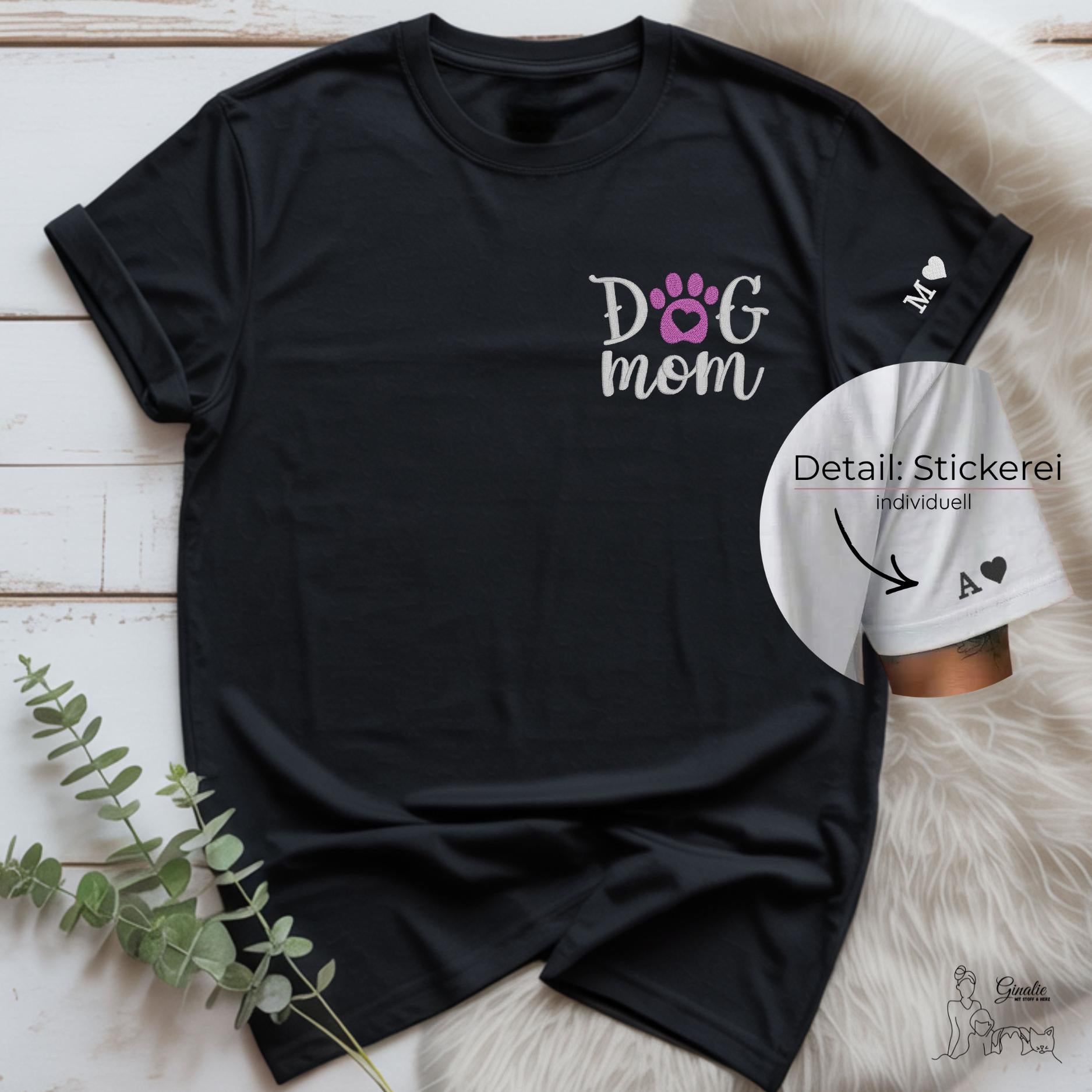 Dog Mom Shirt - Sweatshirt - Hoodie DG04 • besticktes Hunde Mama Oberteil