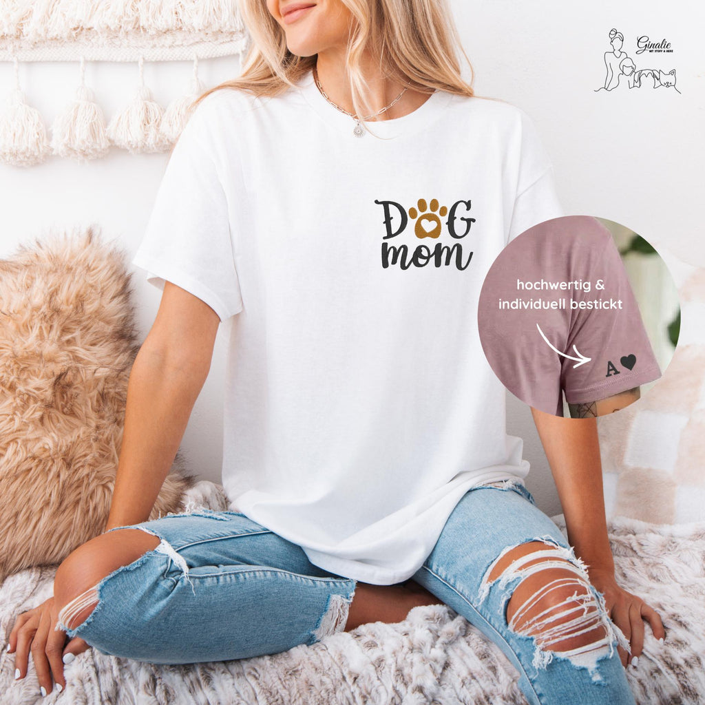 Dog Mom Shirt - Sweatshirt - Hoodie DG04 • besticktes Hunde Mama Oberteil