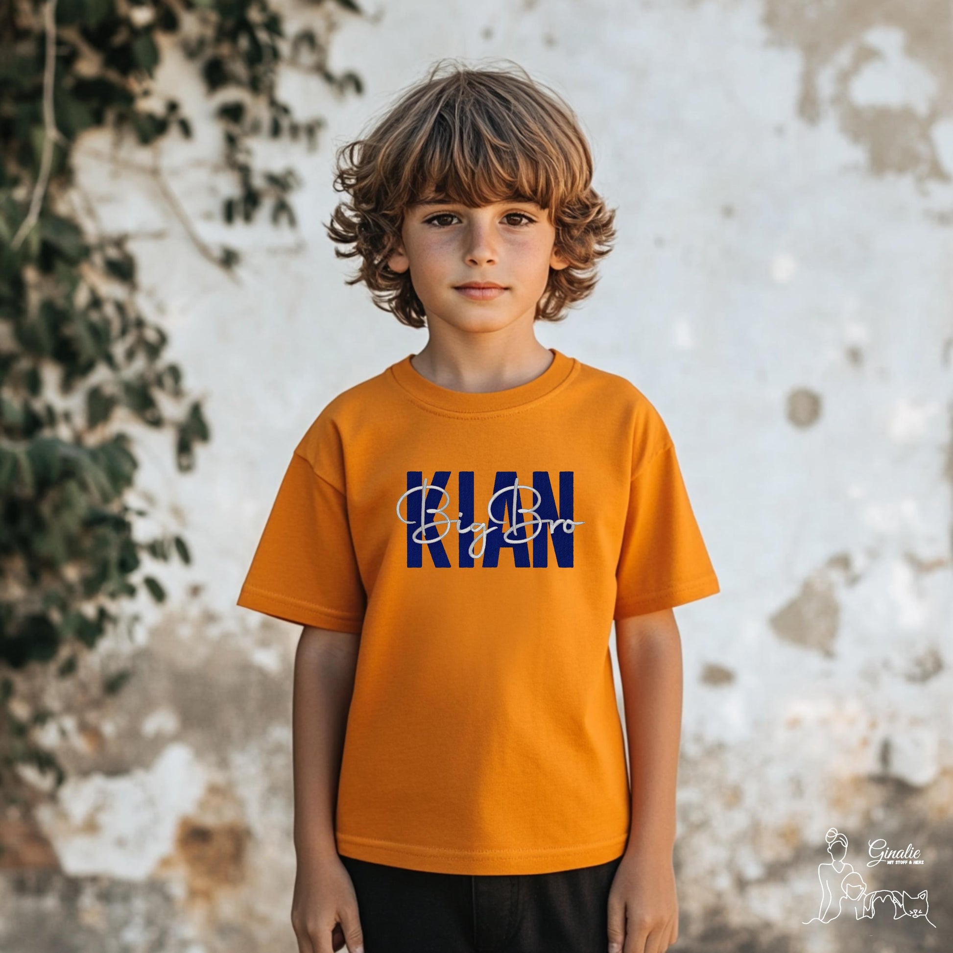 Geschwisteroutfit GSC01 • Kinder T-Shirt bestickt • Bruder Schwester
