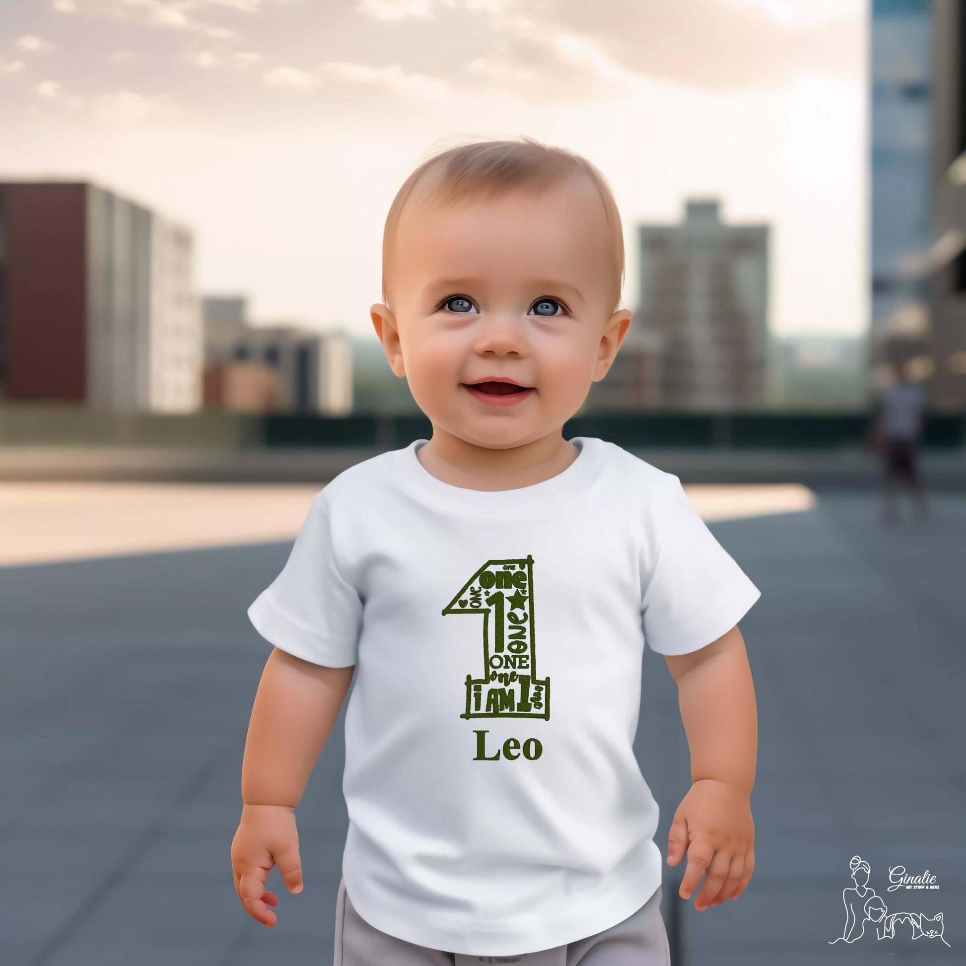 Kinder T-Shirt GEB04 • Geburtstagszahl & Namen