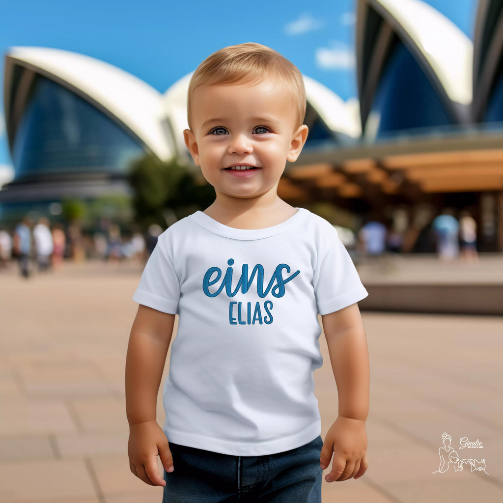 Kinder T-Shirt Geburtstag GEB03 • personalisiert Name & Zahl