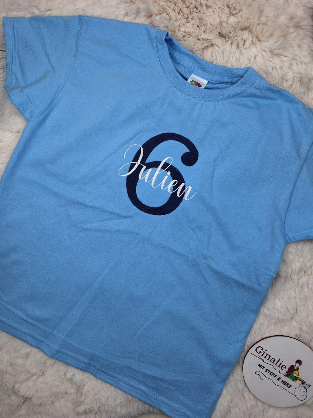 Personalisiertes Kinder T-Shirt GEB02 • Geburtstag • Zahl & Name