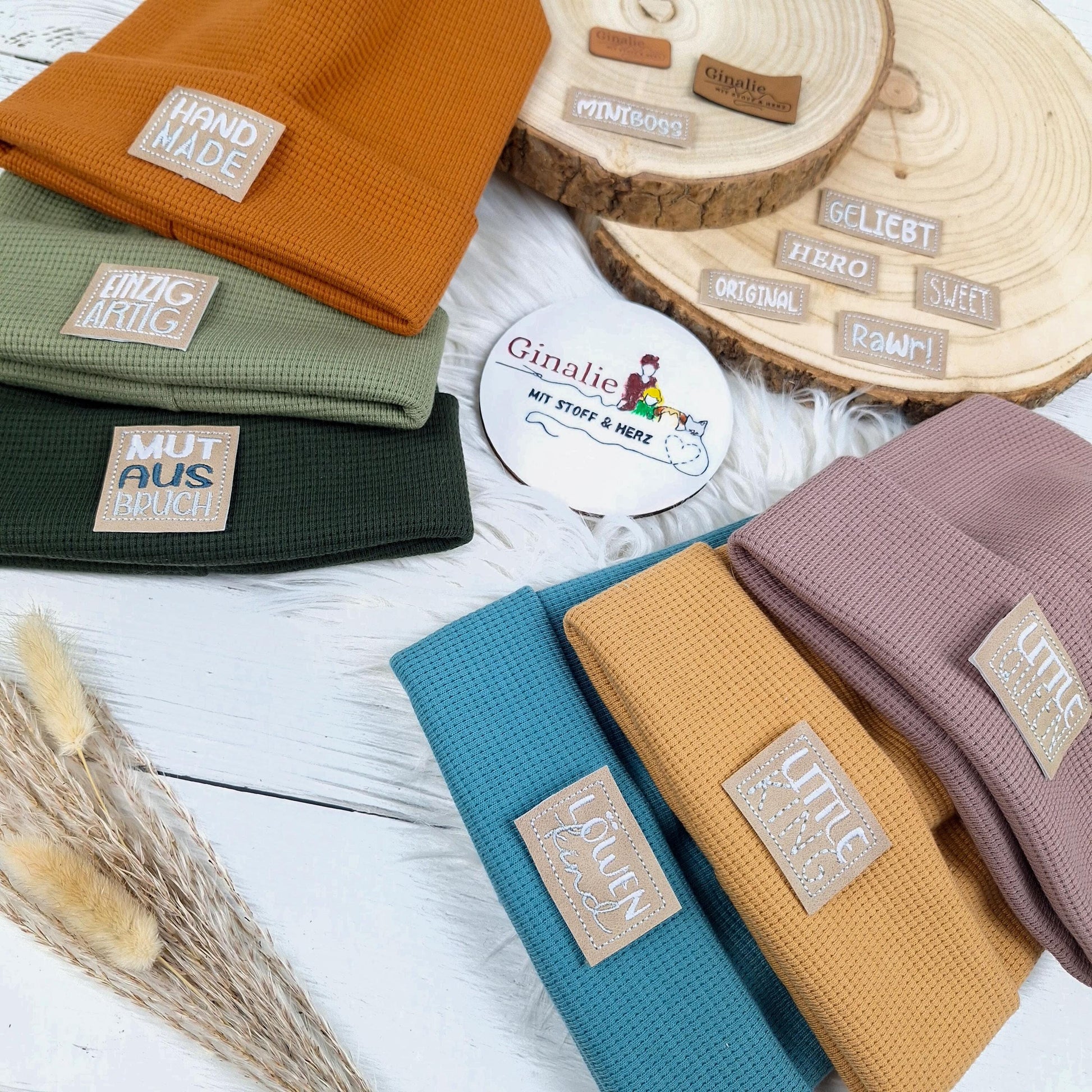 Beanie & Loop Set • Waffeljersey für Kinder & Erwachsene
