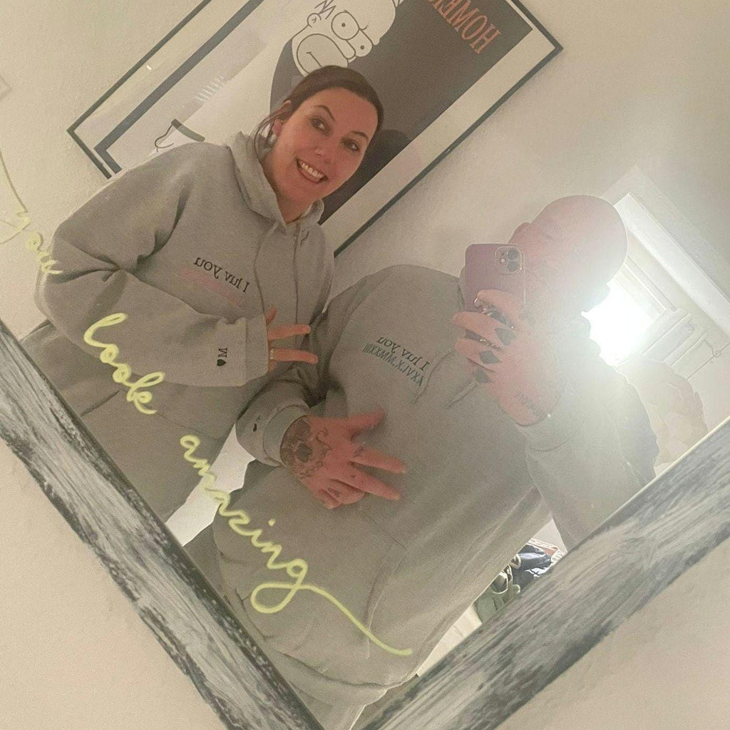 Partner Hoodie • personalisiert mit Namen & Datum • 10 € Rabatt bei 2 Stück
