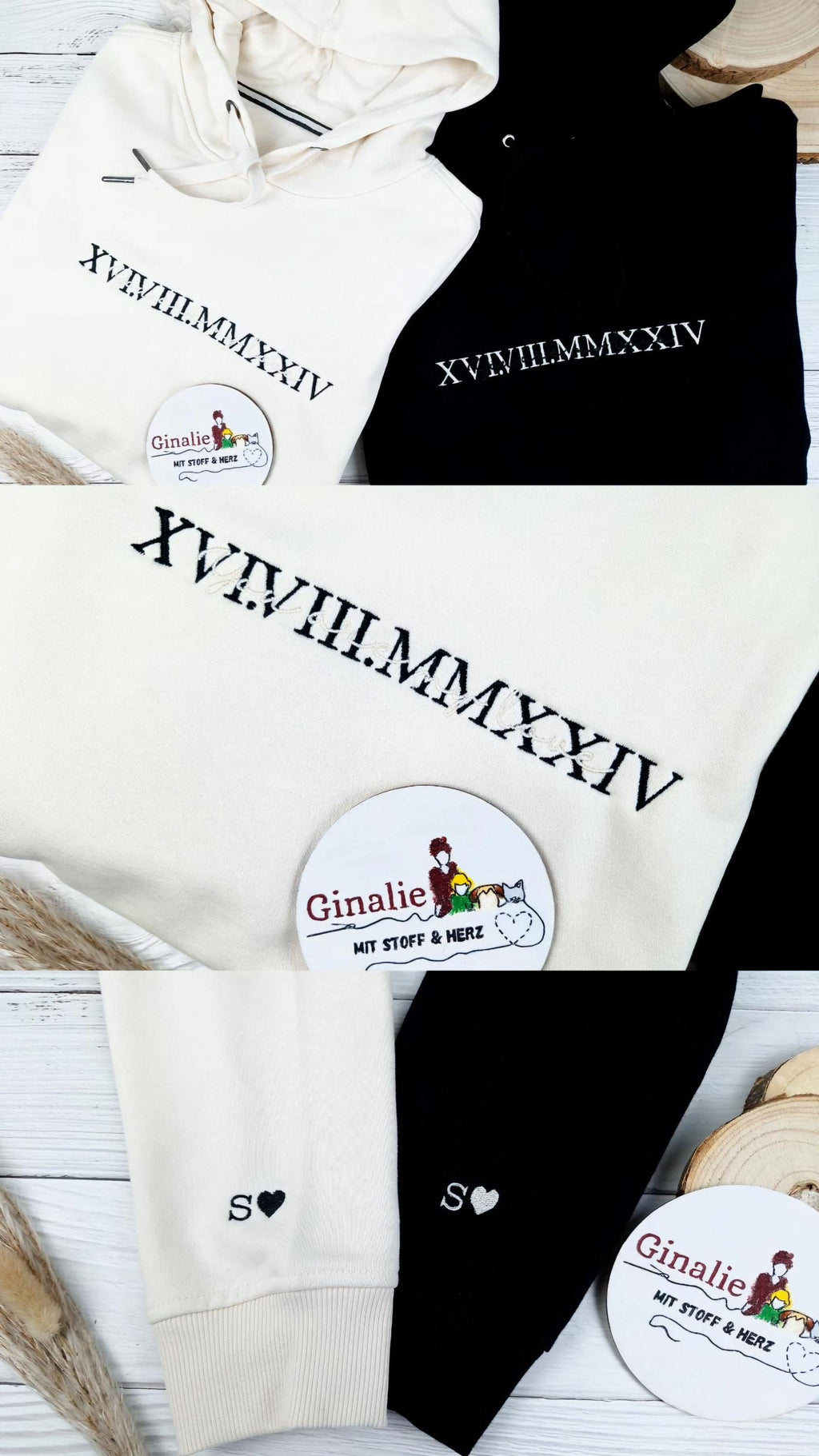 Personalisierter Pärchen Hoodie