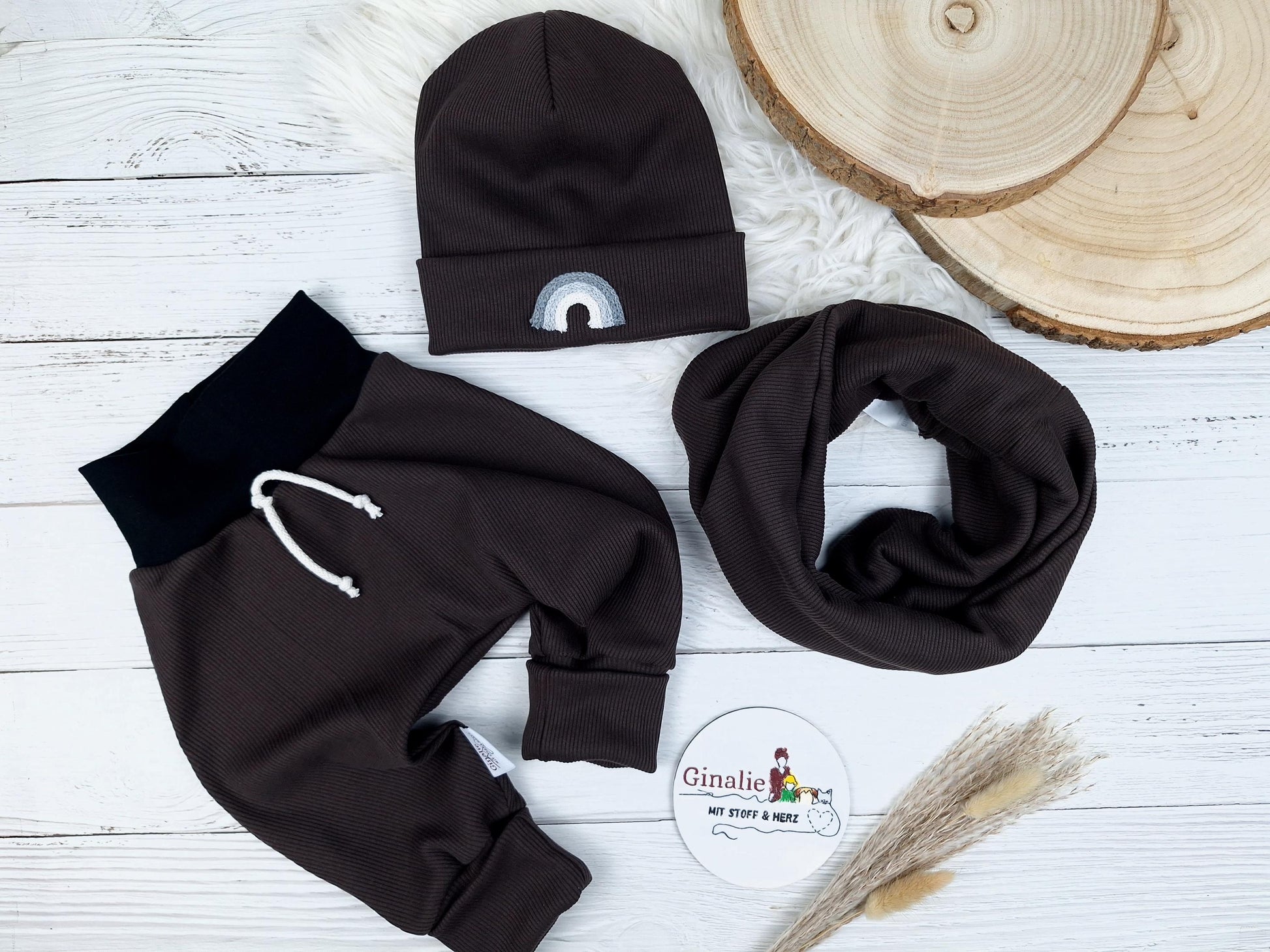 Beanie & Loop-Schal • Rainbow