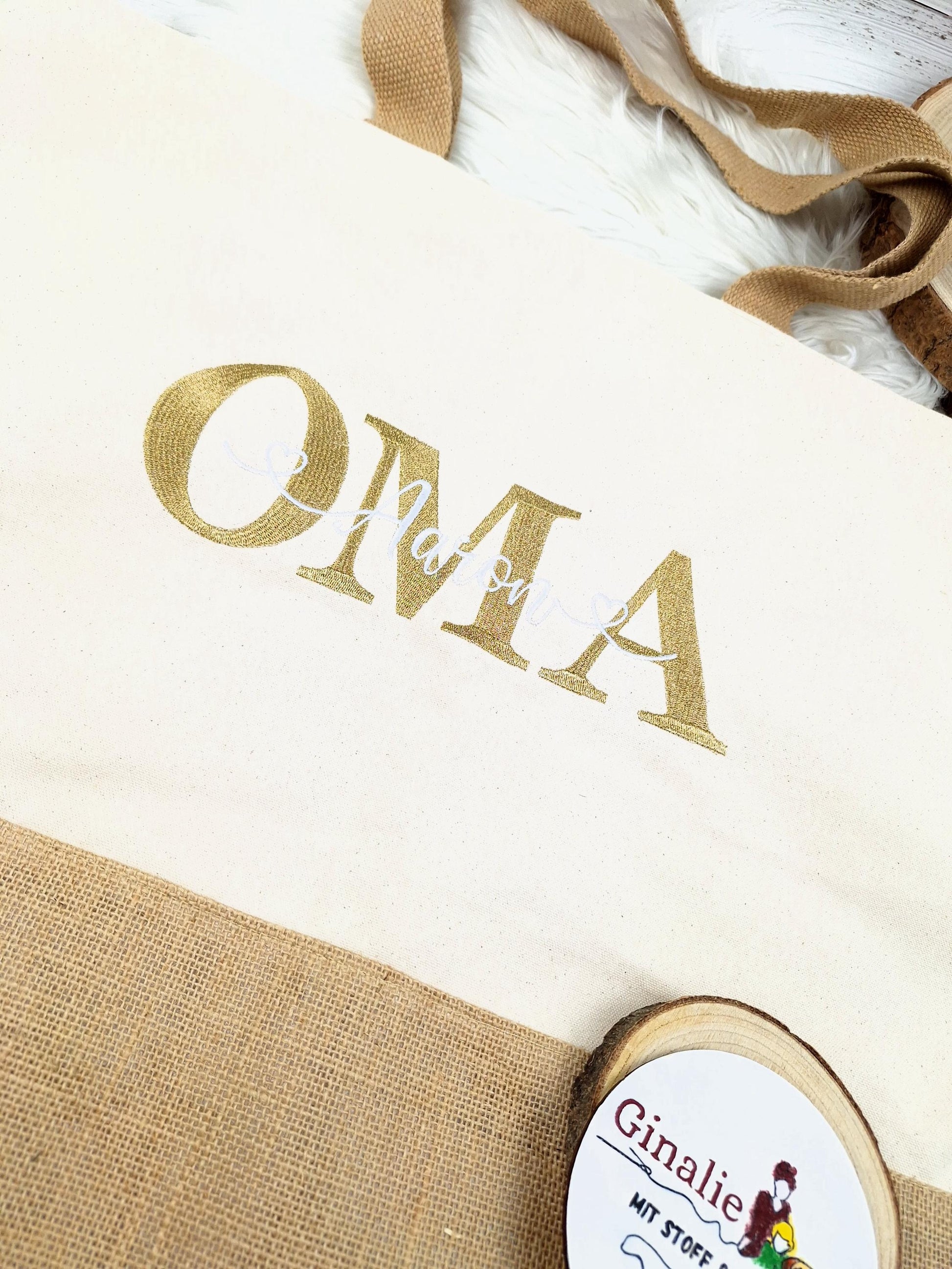 Personalisierte Jute-Tasche