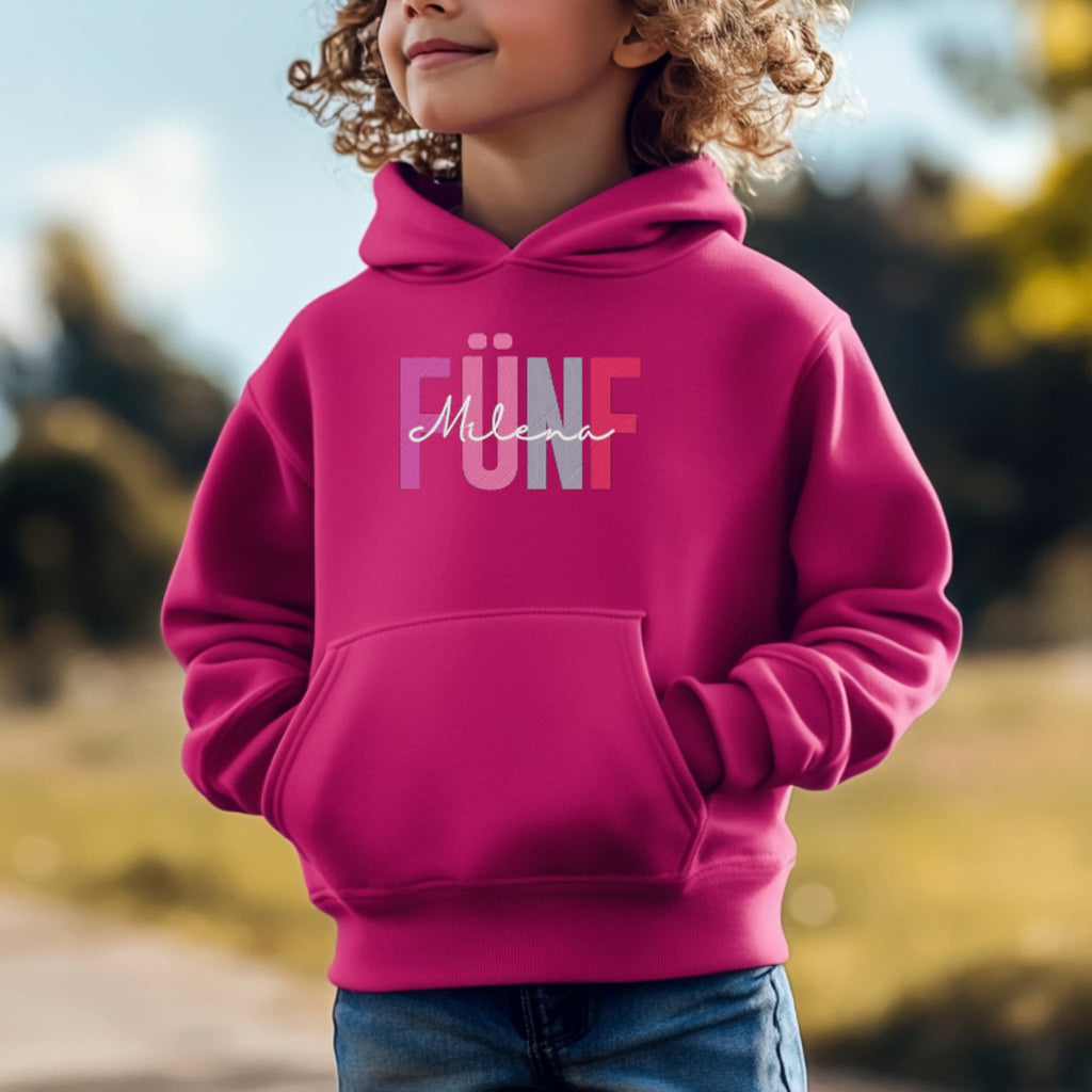 Geburtstags-Hoodie • Name & Zahl