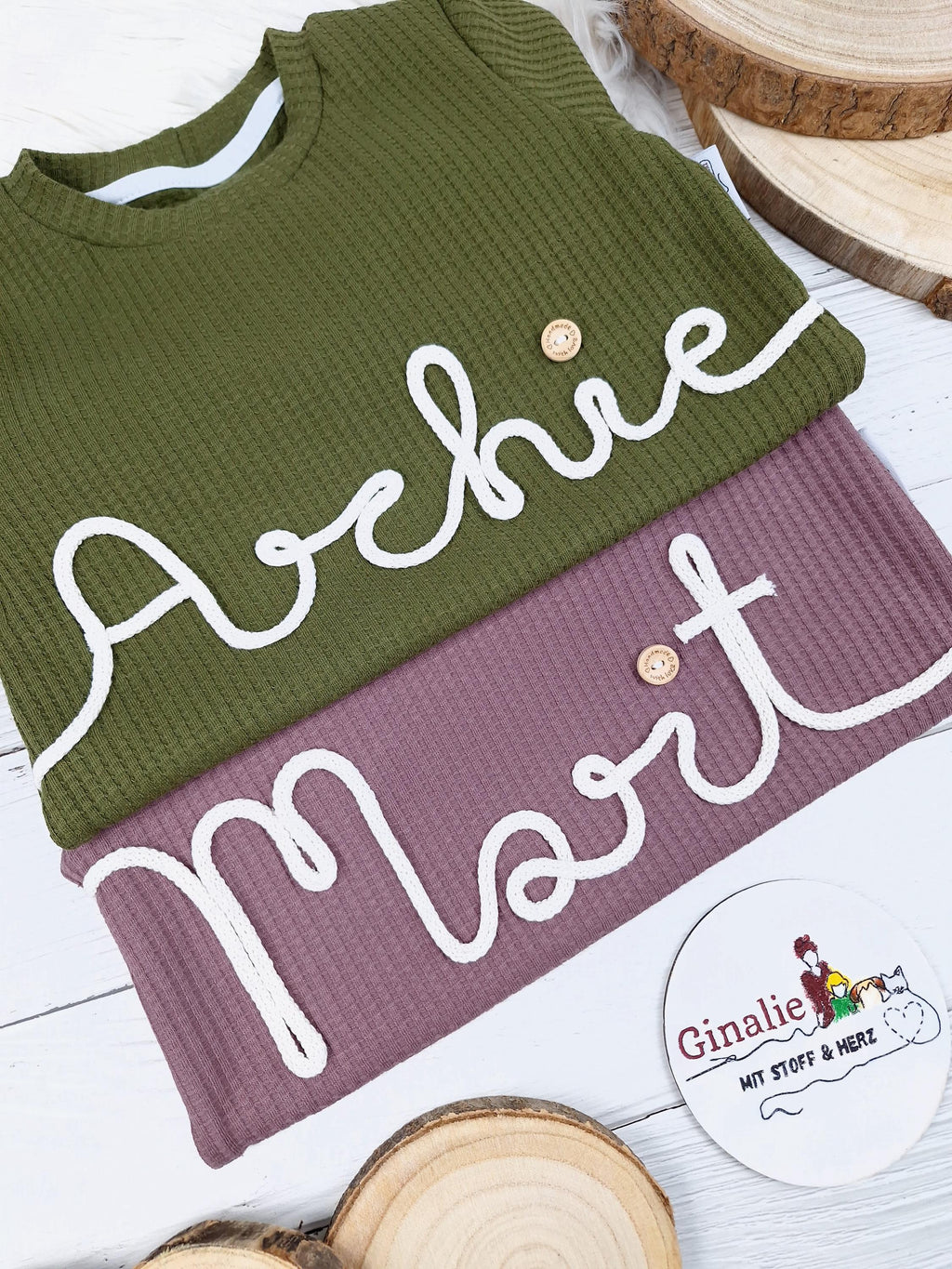 Kinderpullover Waffeljersey • mit Kordelname
