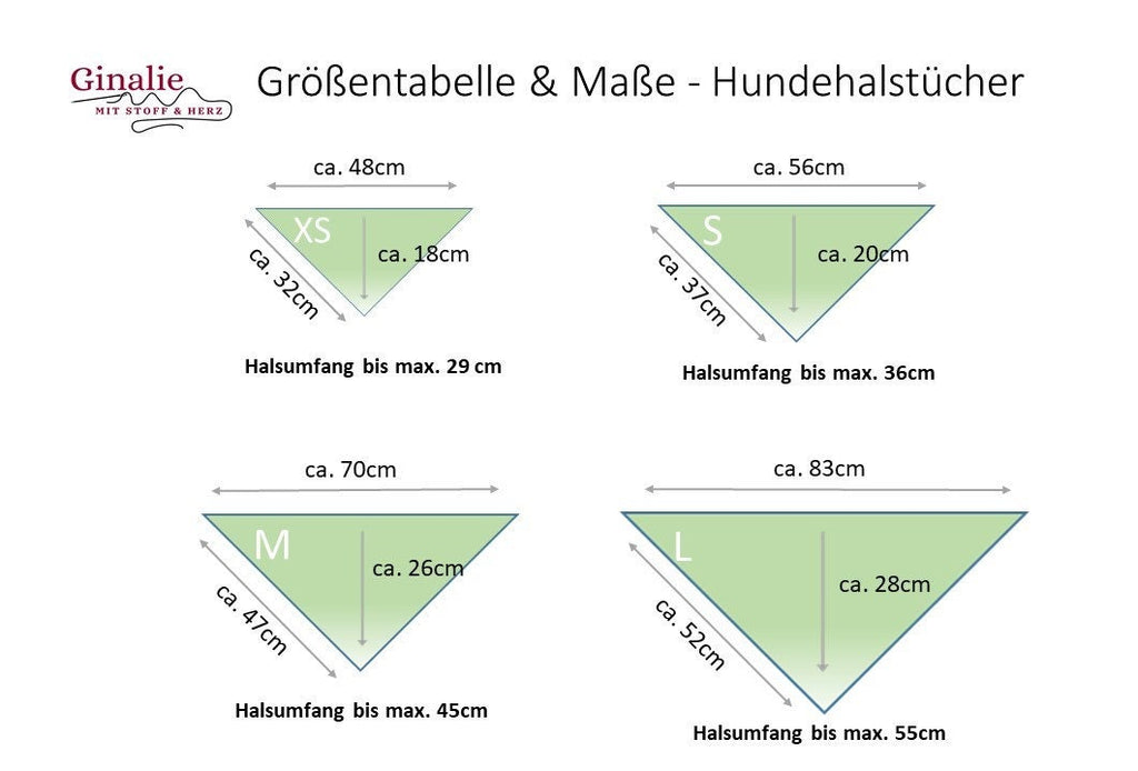 Personalisiertes Hundehalstuch • Mit Kordelname