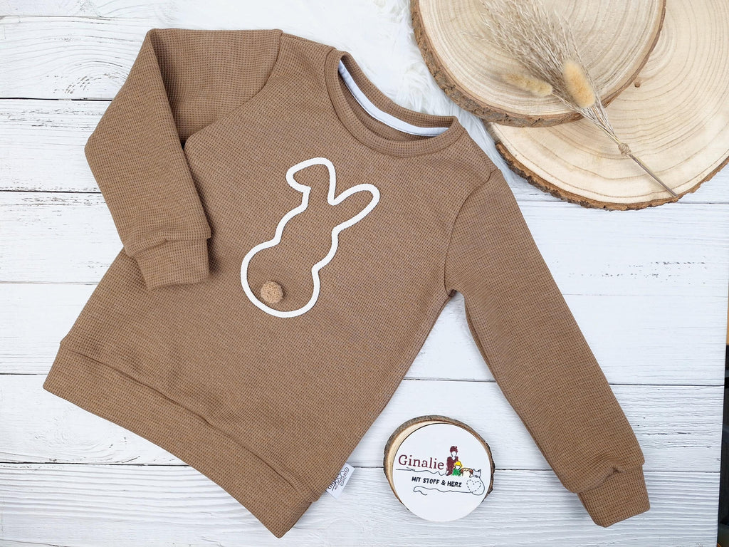 Osterhasen Pullover & Pumphose – aus Waffeljersey – für Babys & Kinder im Set oder einzeln