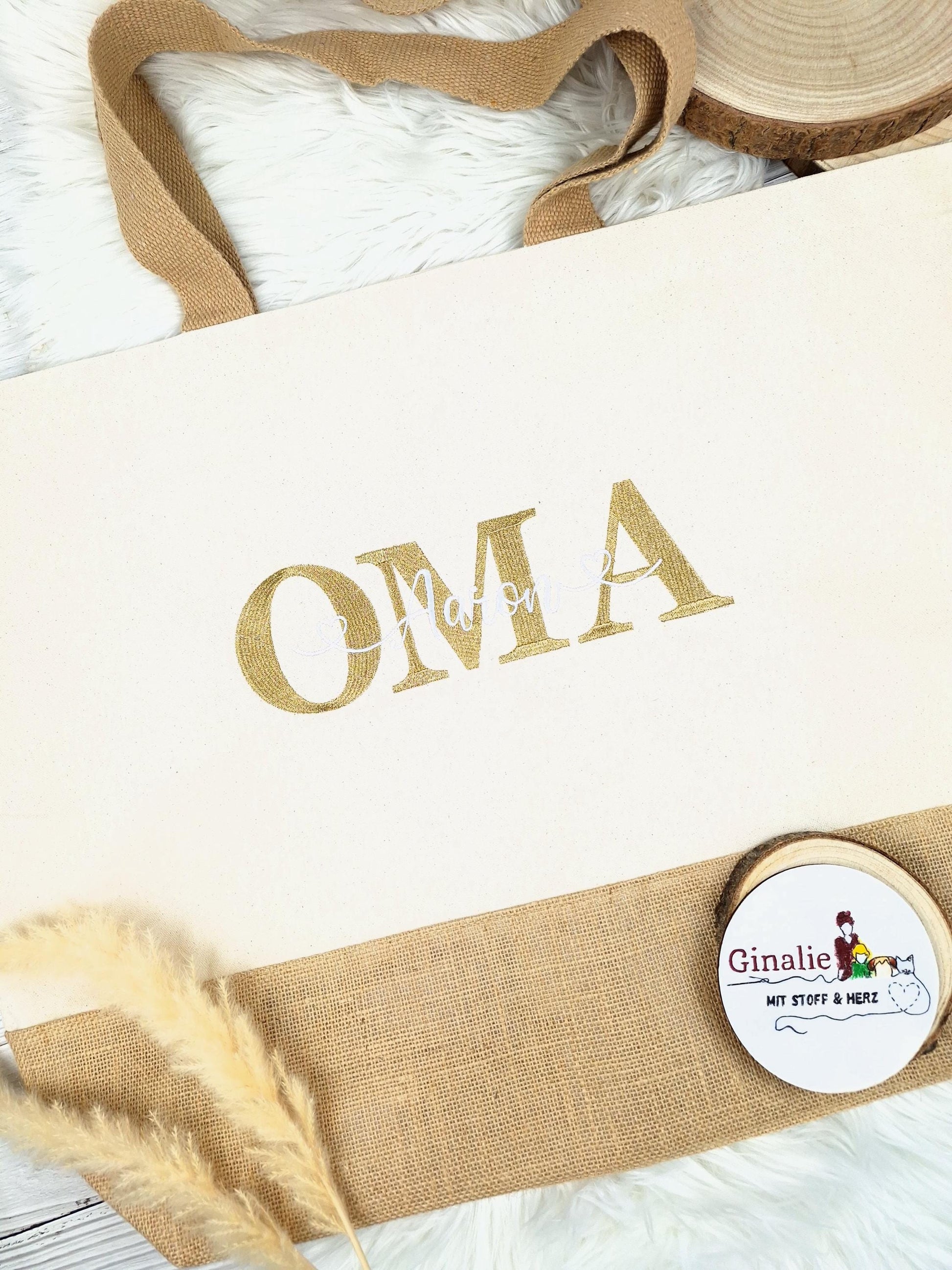 Personalisierte Jute-Tasche