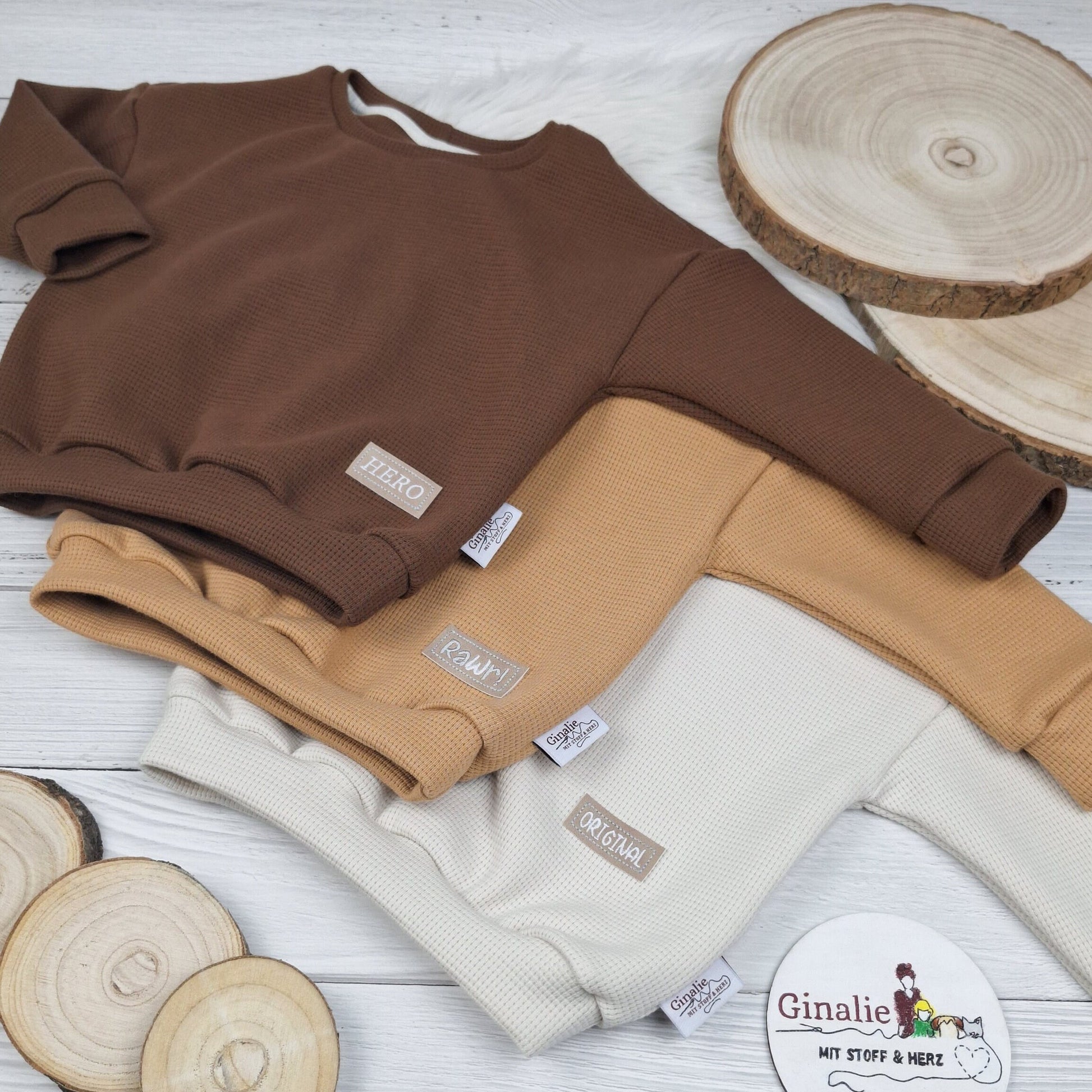 Oversize Pullover • Waffeljersey
