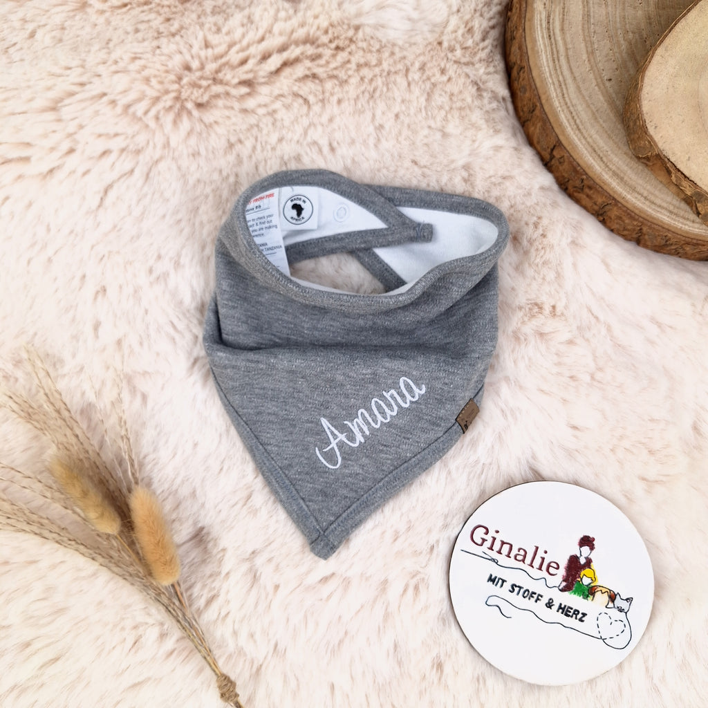 Halstuch Baby mit Namen • Bio-Baumwolle