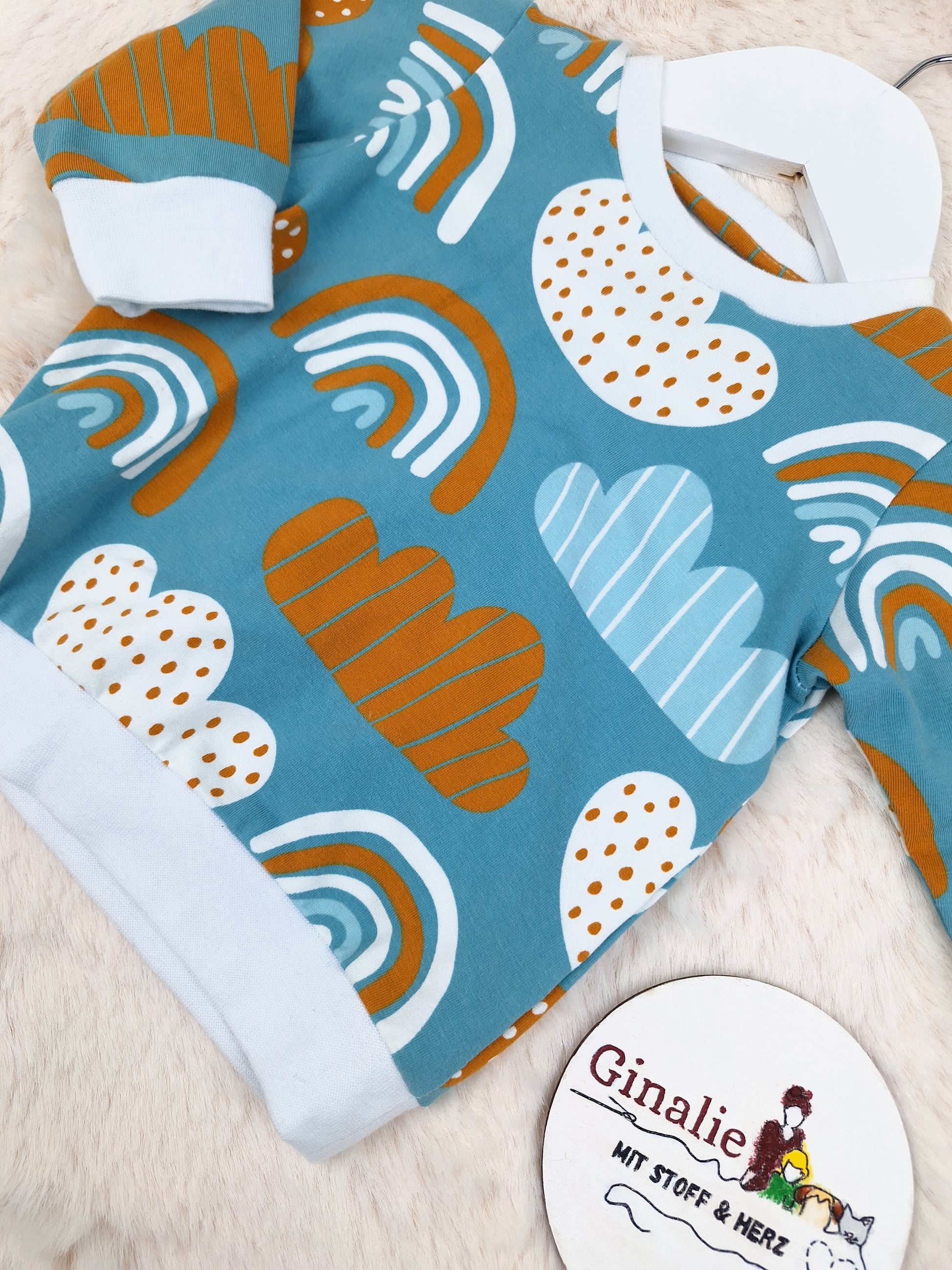 Sofortkauf Pullover Regenbogen Wolke Gr. 68, 80, 92